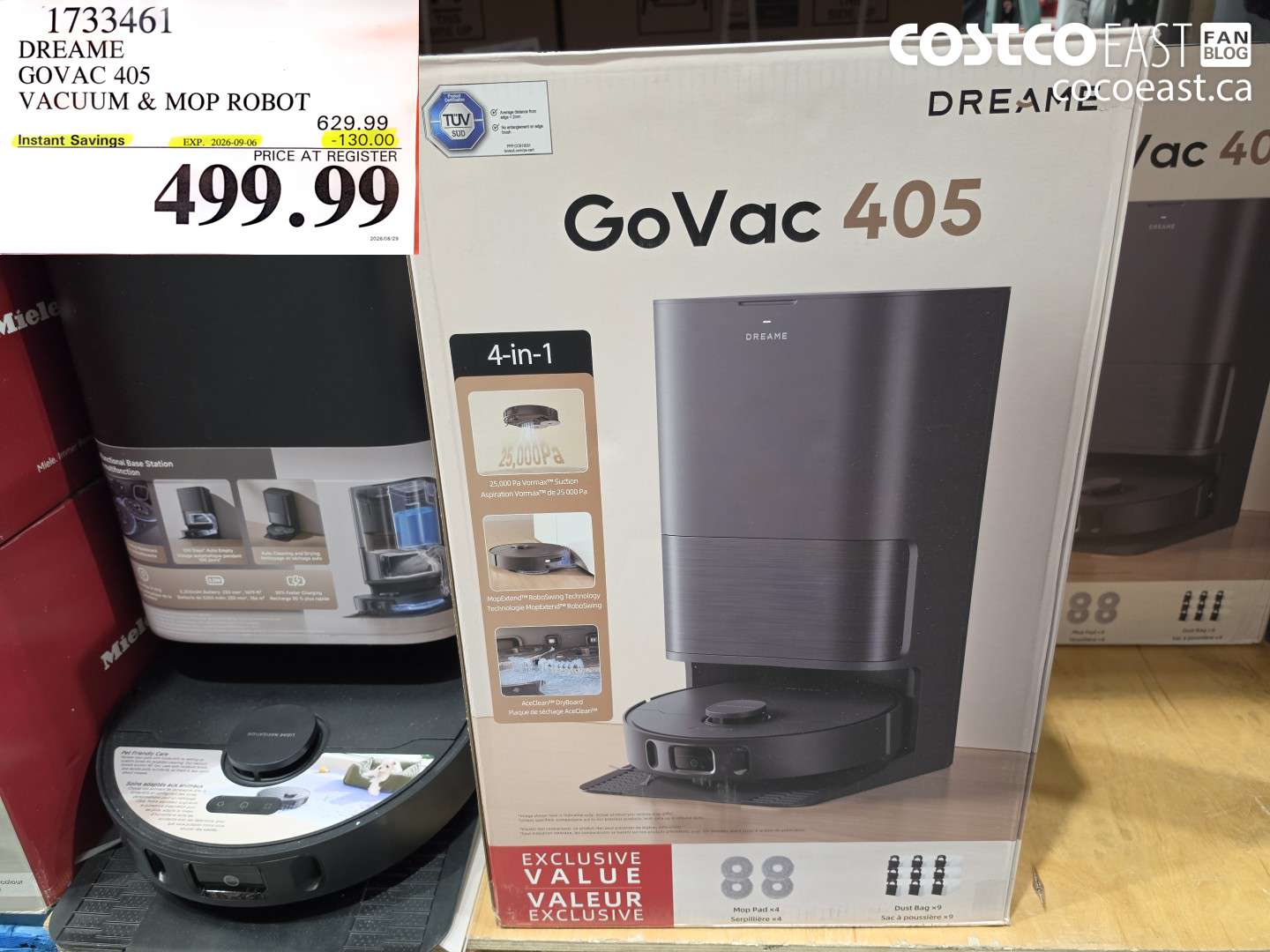 1733461 DREAME GOVAC 405 VACUUM & MOP ROBOT ($130.00 INSTANT SAVINGS EXPIRES ON 2026-09-06) $499.99