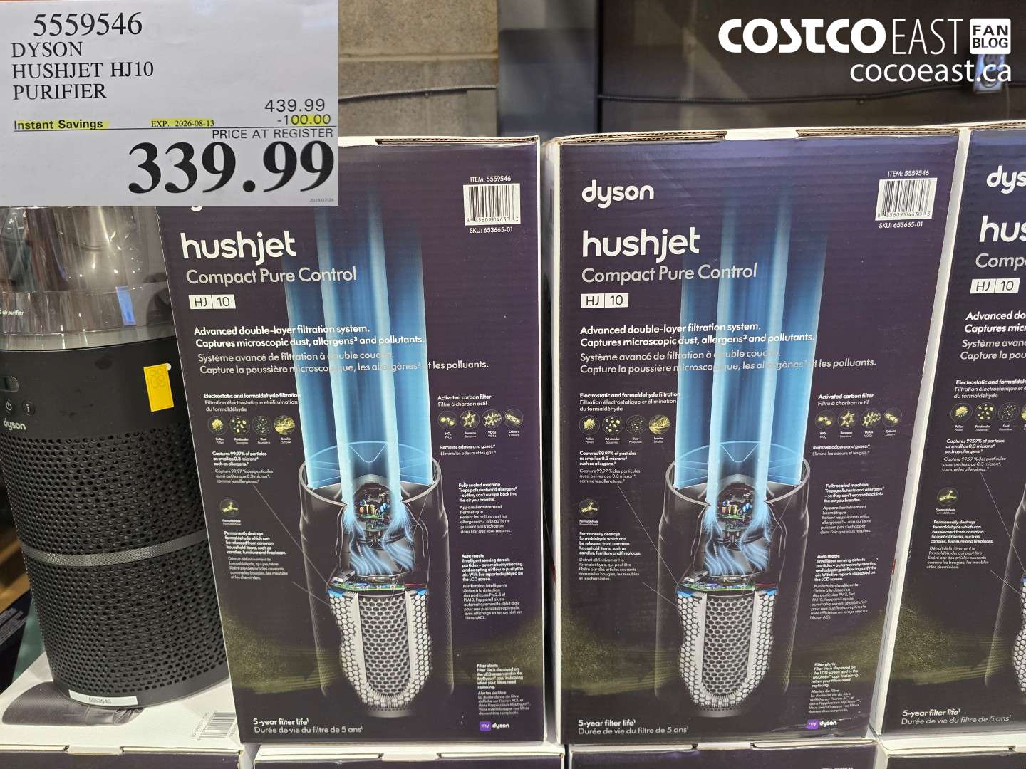 5559546 DYSON HUSHJET HJ10 PURIFIER ($100.00 INSTANT SAVINGS EXPIRES ON 2026-08-13) $339.99