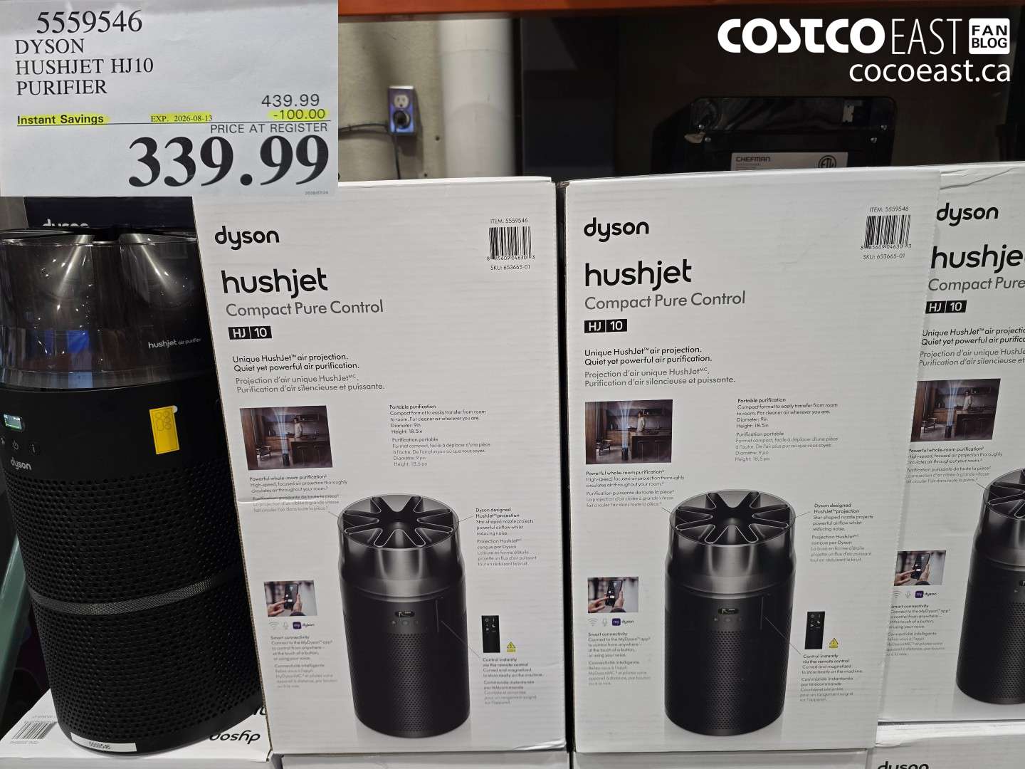 5559546 DYSON HUSHJET HJ10 PURIFIER ($100.00 INSTANT SAVINGS EXPIRES ON 2026-08-13) $339.99