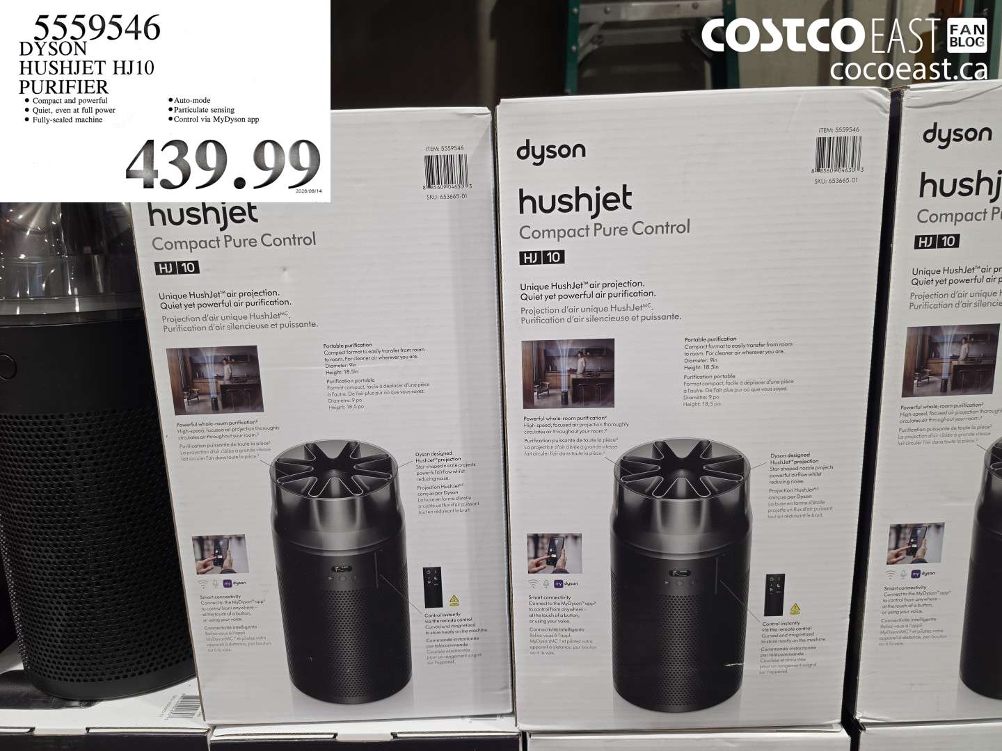 5559546 DYSON HUSHJET HJ10 PURIFIER $439.99