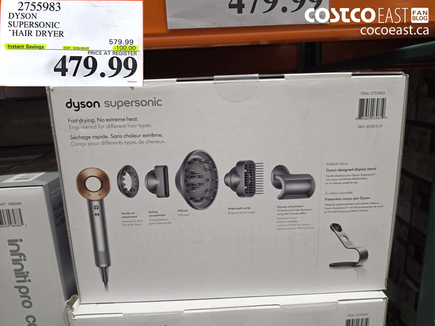 2755983 DYSON SUPERSONIC HAIR DRYER ($100.00 INSTANT SAVINGS EXPIRES ON 2026-09-03) $479.99