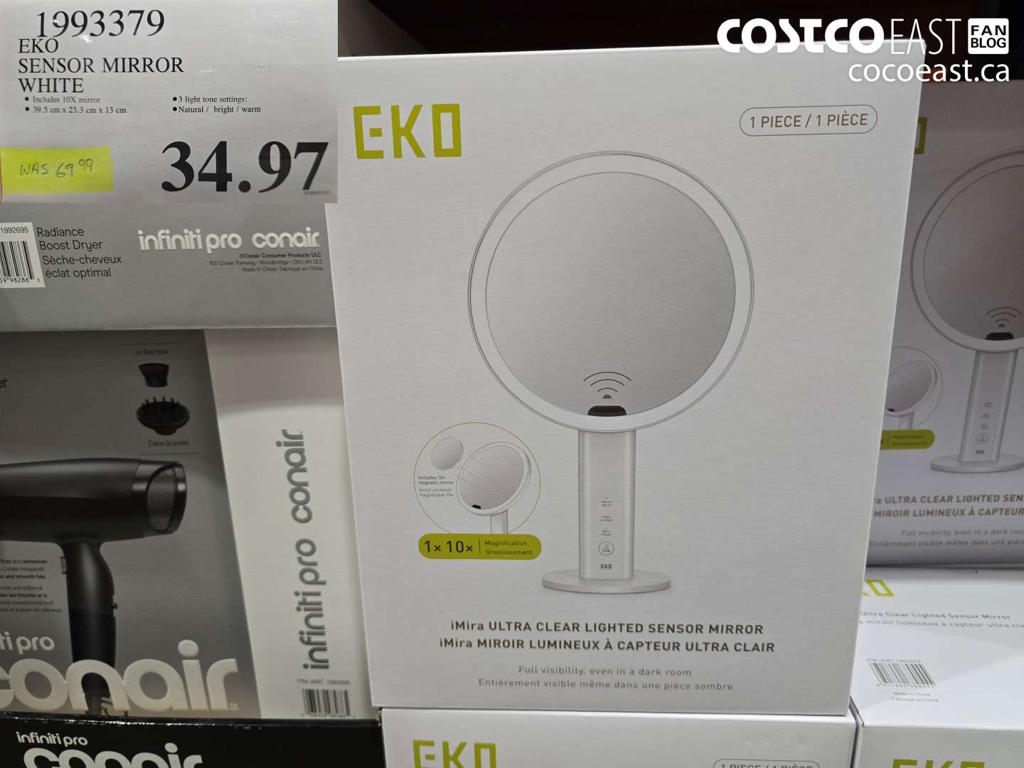 1993379 EKO SENSOR MIRROR WHITE $34.97