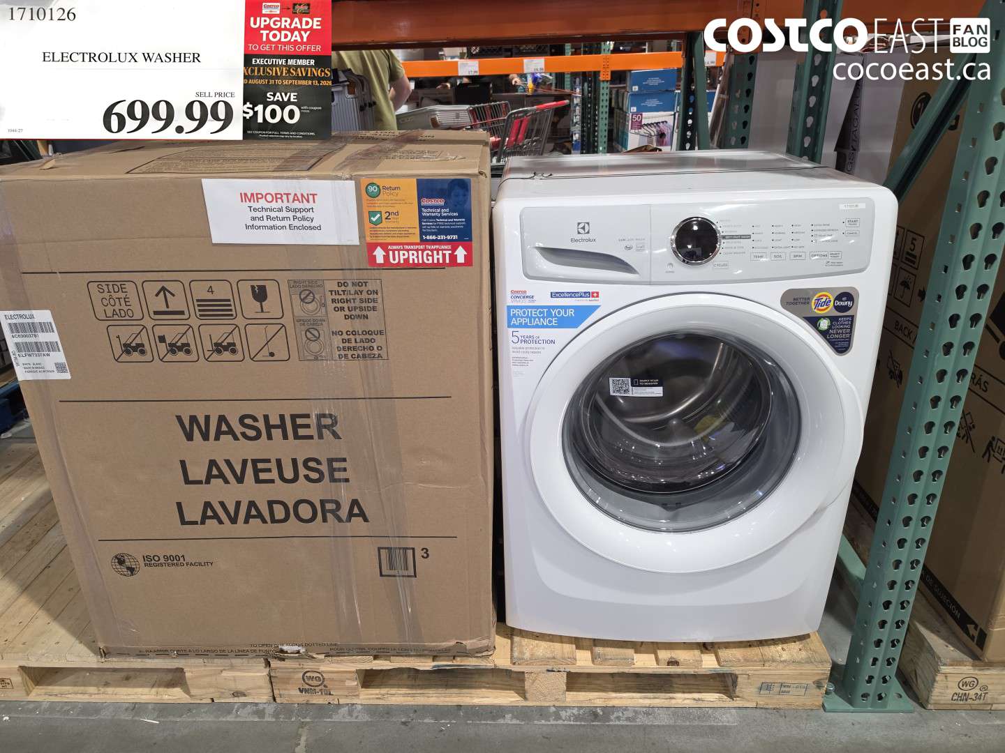 1710126 ELECTROLUX WASHER ($100.00 INSTANT SAVINGS EXPIRES ON 2026-09-13) $599.99
