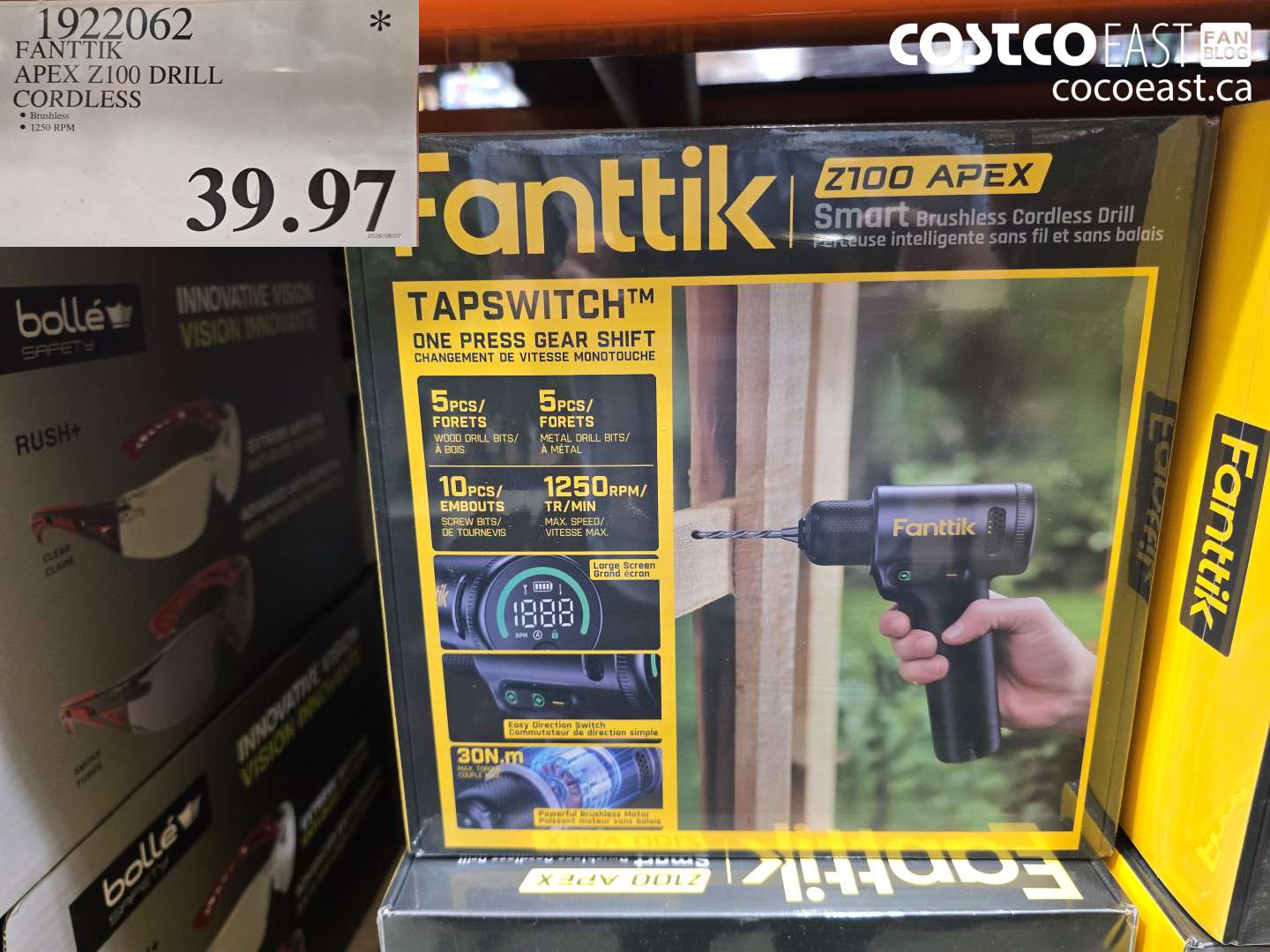 1922062 FANTTIK APEX Z100 DRILL CORDLESS $39.97