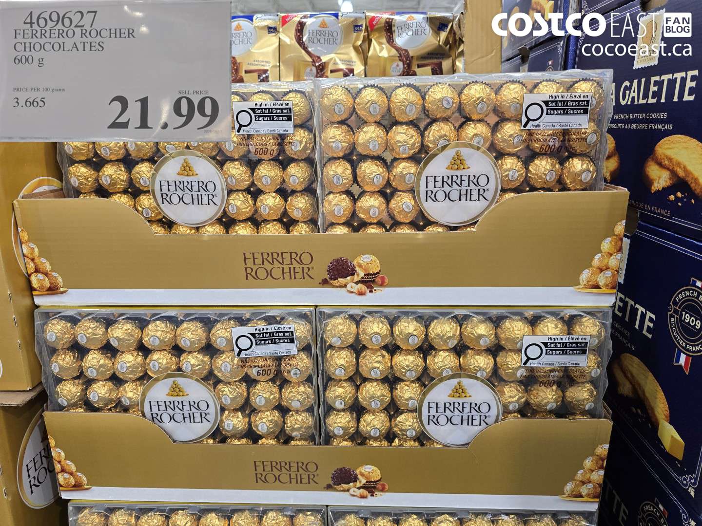 469627 FERRERO ROCHER CHOCOLATES 600 G $21.99