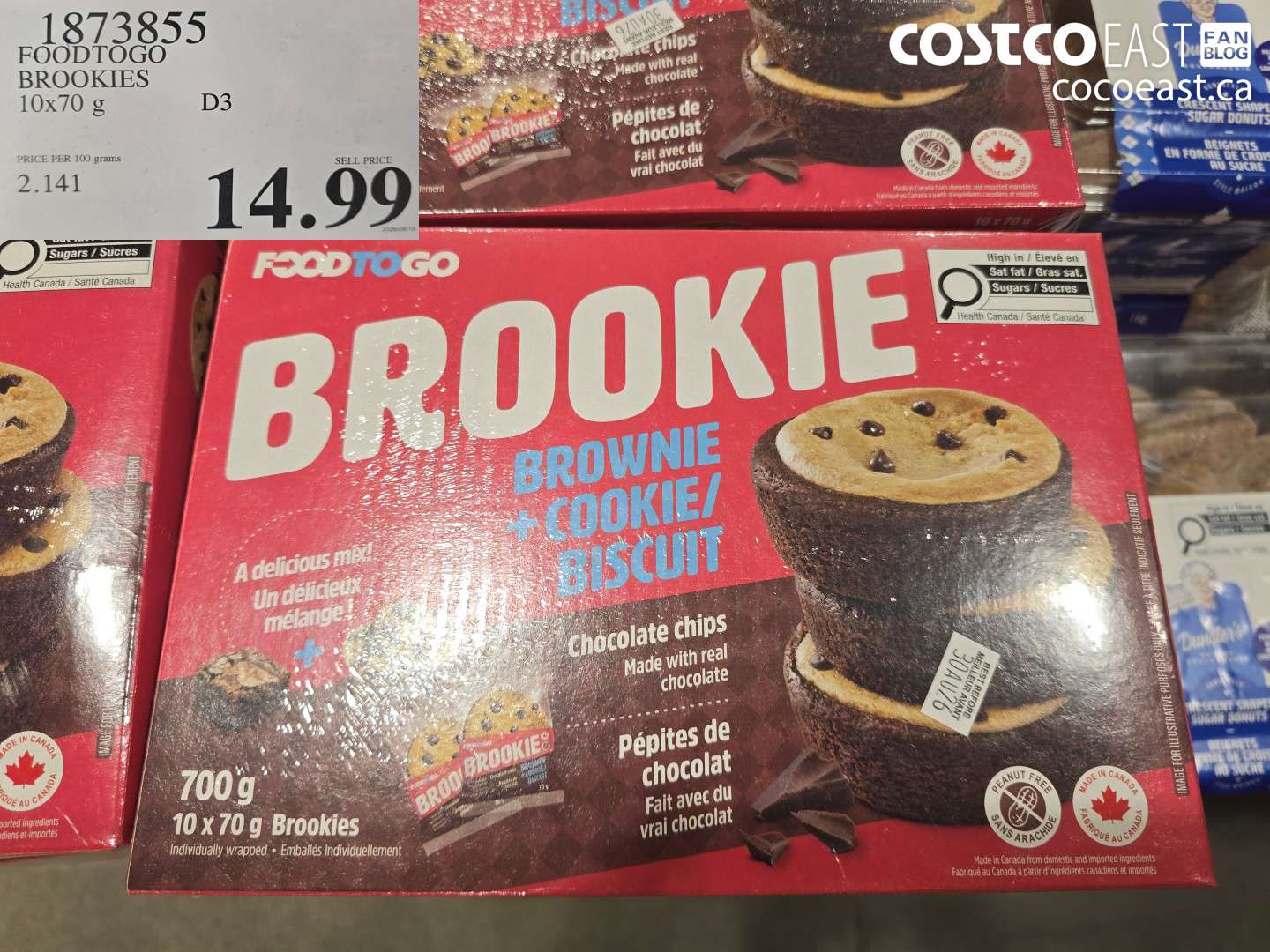1873855 FOODTOGO BROOKIES 10X70 G $14.99