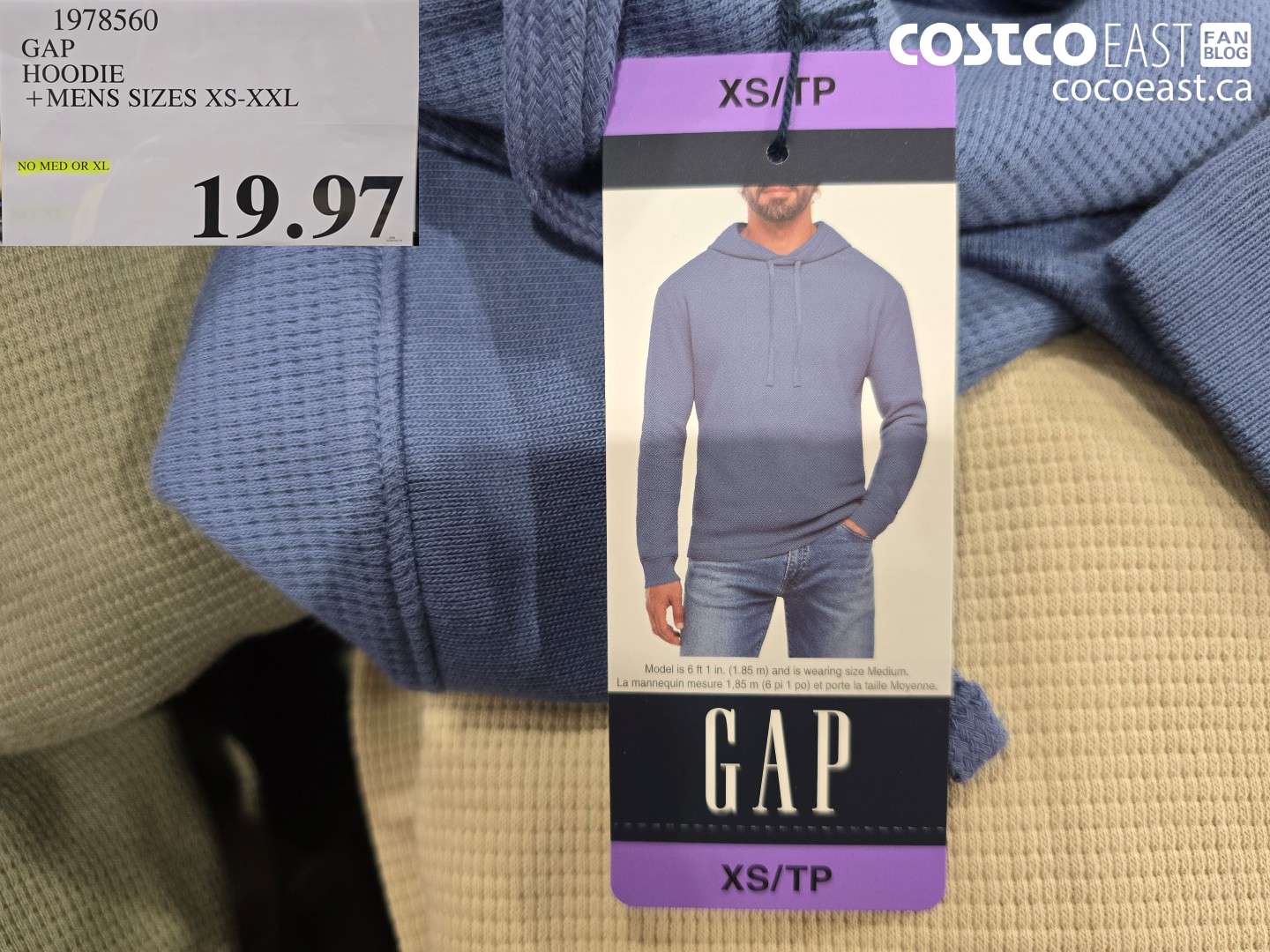 1978560 GAP HOODIE MENS SIZES XS-XXL $19.97