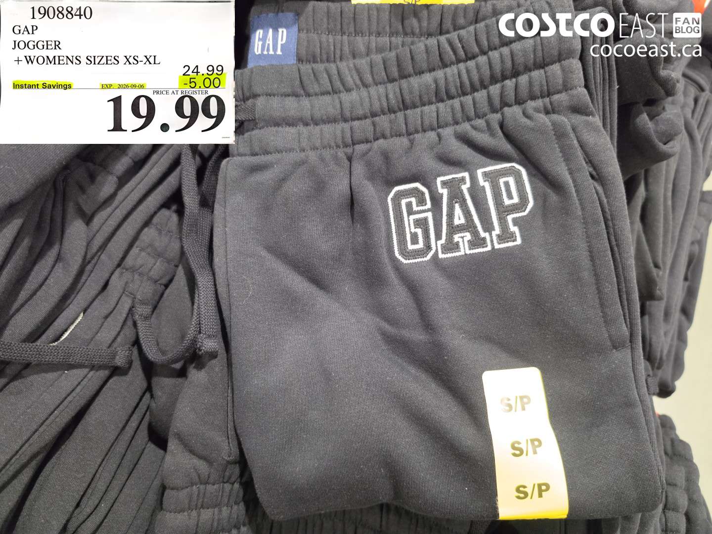 1908840 GAP JOGGER WOMENS SIZES XS-XL ($5.00 INSTANT SAVINGS EXPIRES ON 2026-09-06) $19.99
