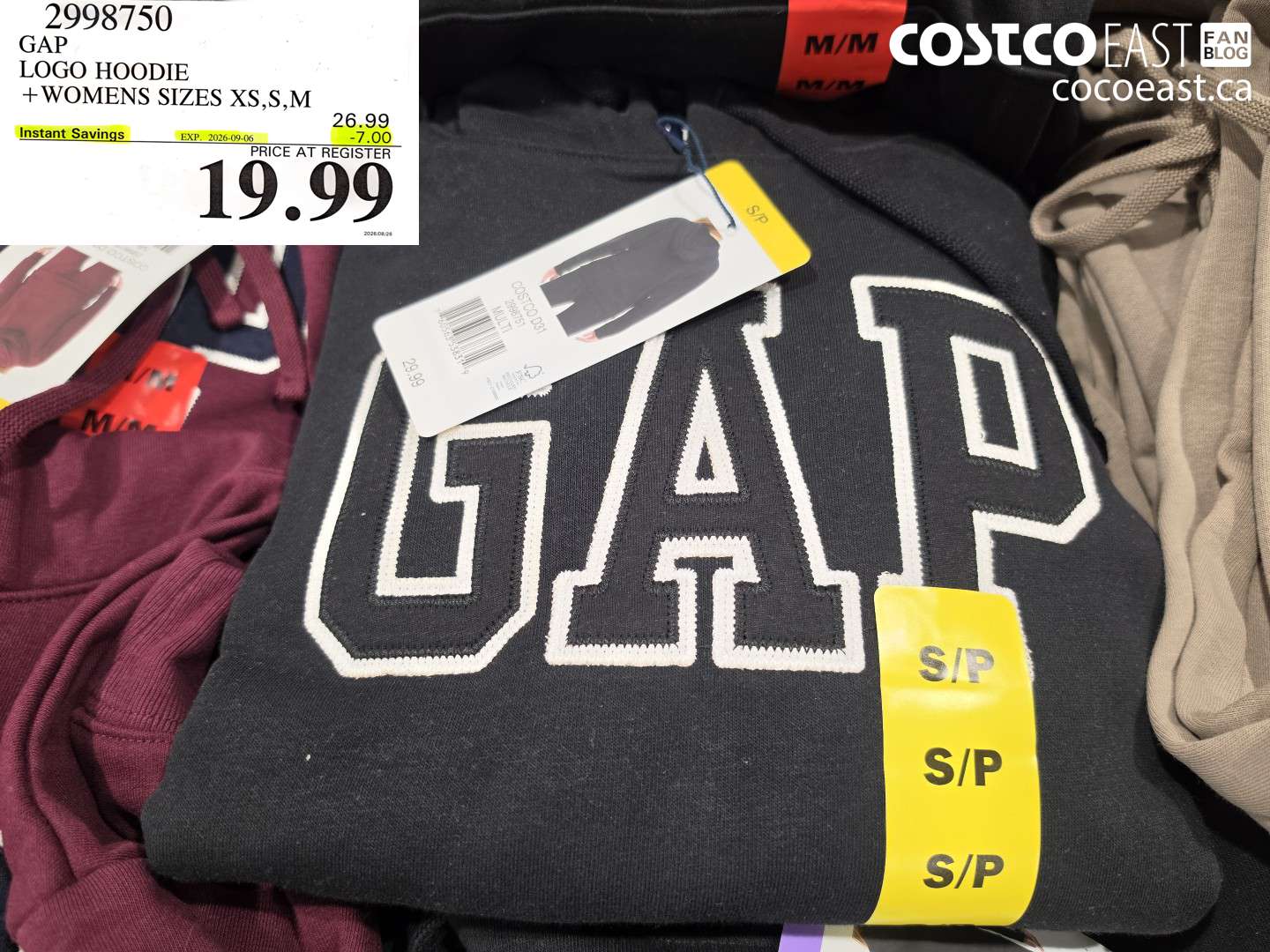 2998750 GAP LOGO HOODIE WOMENS SIZES XS,S,M ($7.00 INSTANT SAVINGS EXPIRES ON 2026-09-06) $19.99