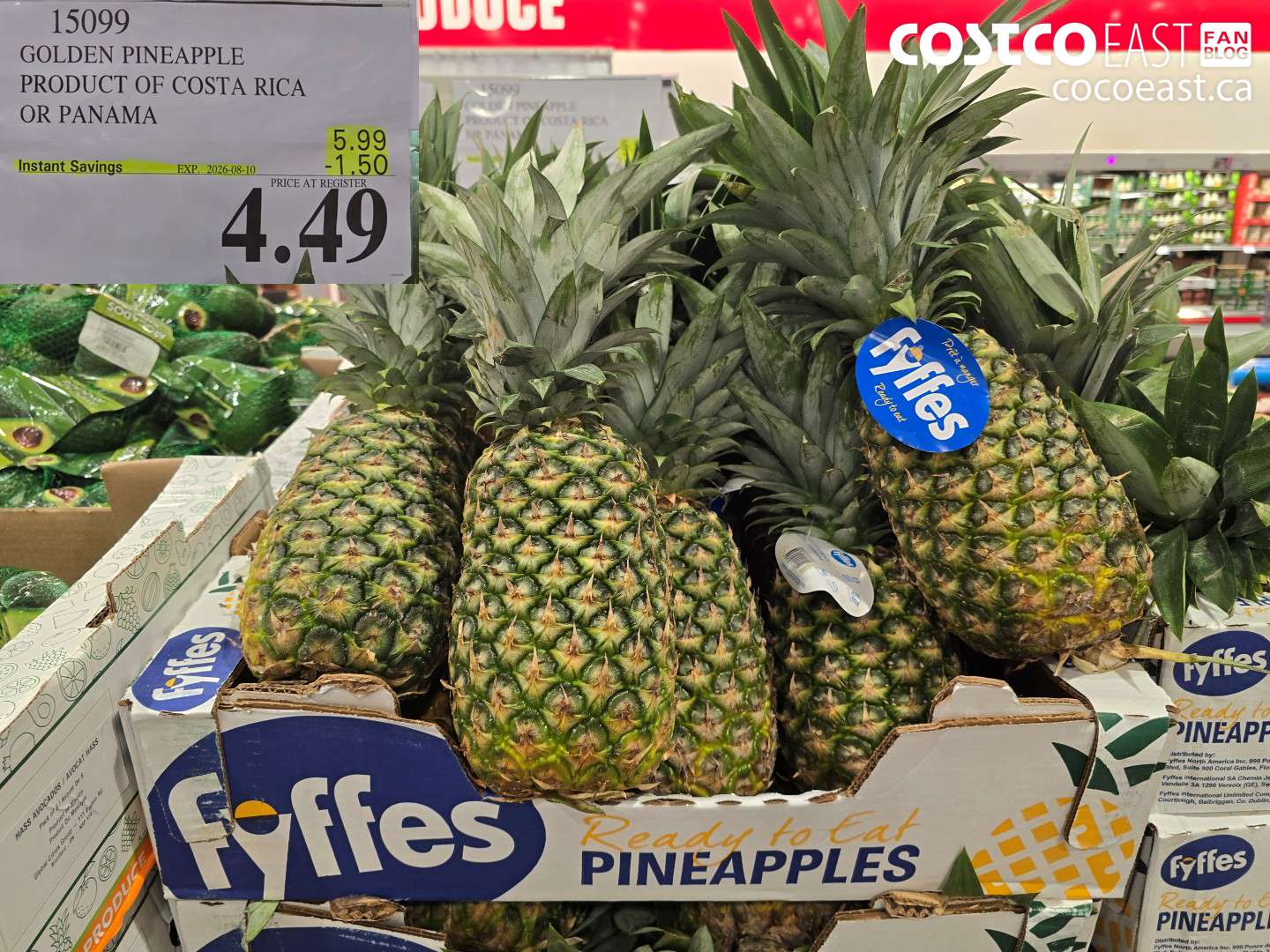 15099 GOLDEN PINEAPPLE PRODUCT OF COSTA RICA OR PANAMA ($1.50 INSTANT SAVINGS EXPIRES ON 2026-08-10) $4.49