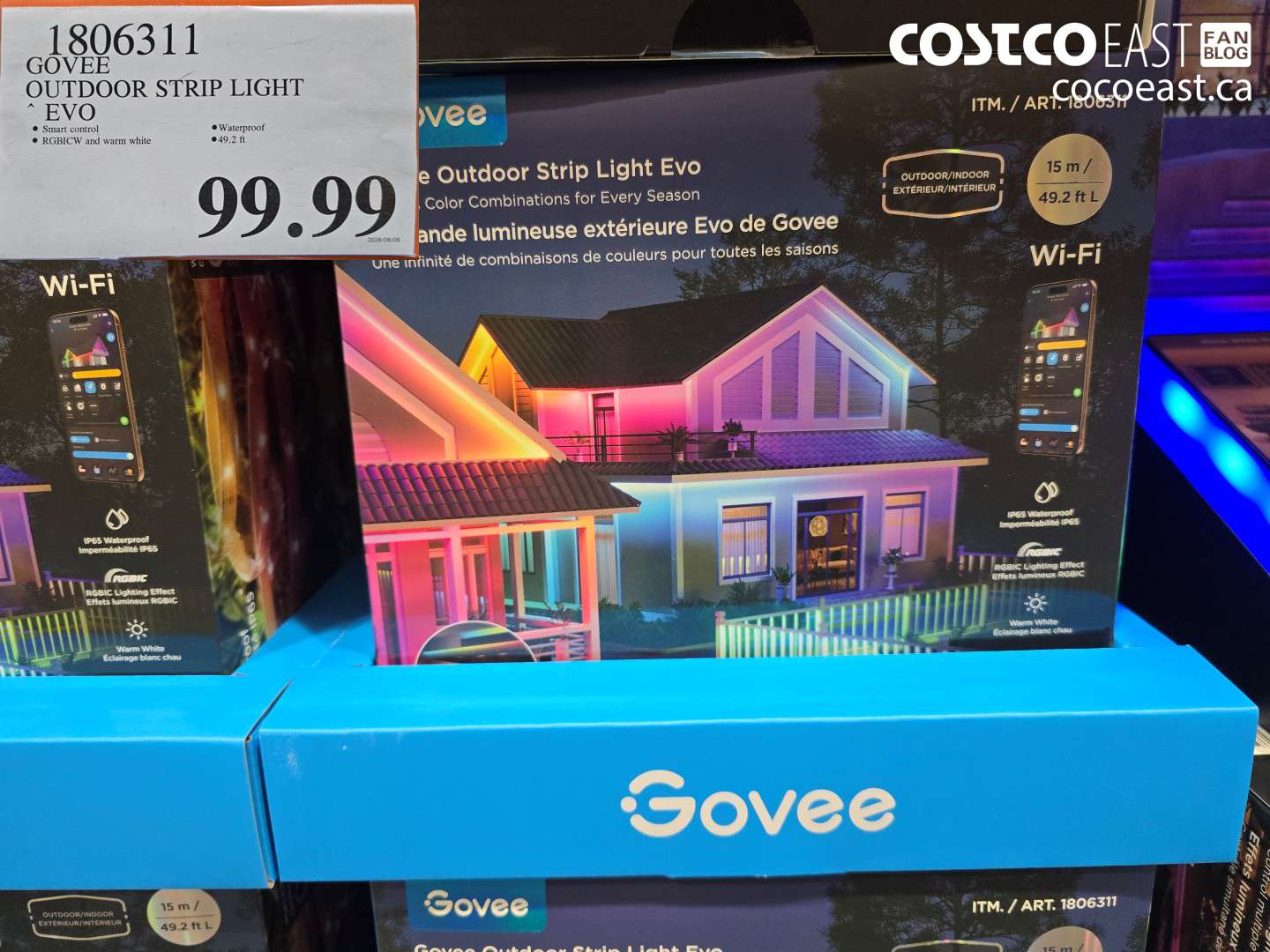 1806311 GOVEE OUTDOOR STRIP LIGHT EVO $99.99