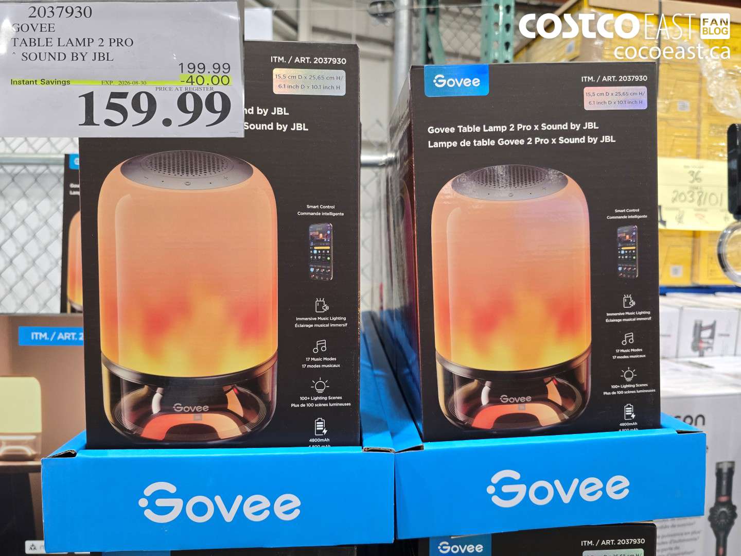 2037930 GOVEE TABLE LAMP 2 PRO ($40.00 INSTANT SAVINGS EXPIRES ON 2026-08-30) $159.99