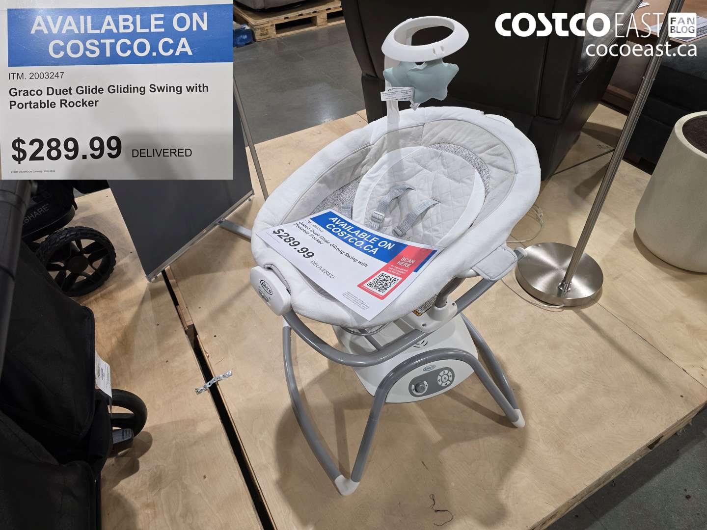 2003247 GRACO DUET GLIDE GLIDING SWING WITH PORTABLE ROCKER $289.99