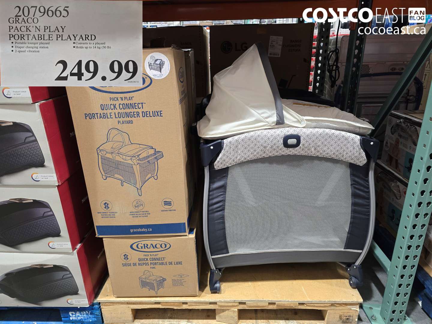 2079665 GRACO PACK'N PLAY PORTABLE PLAYARD $249.99
