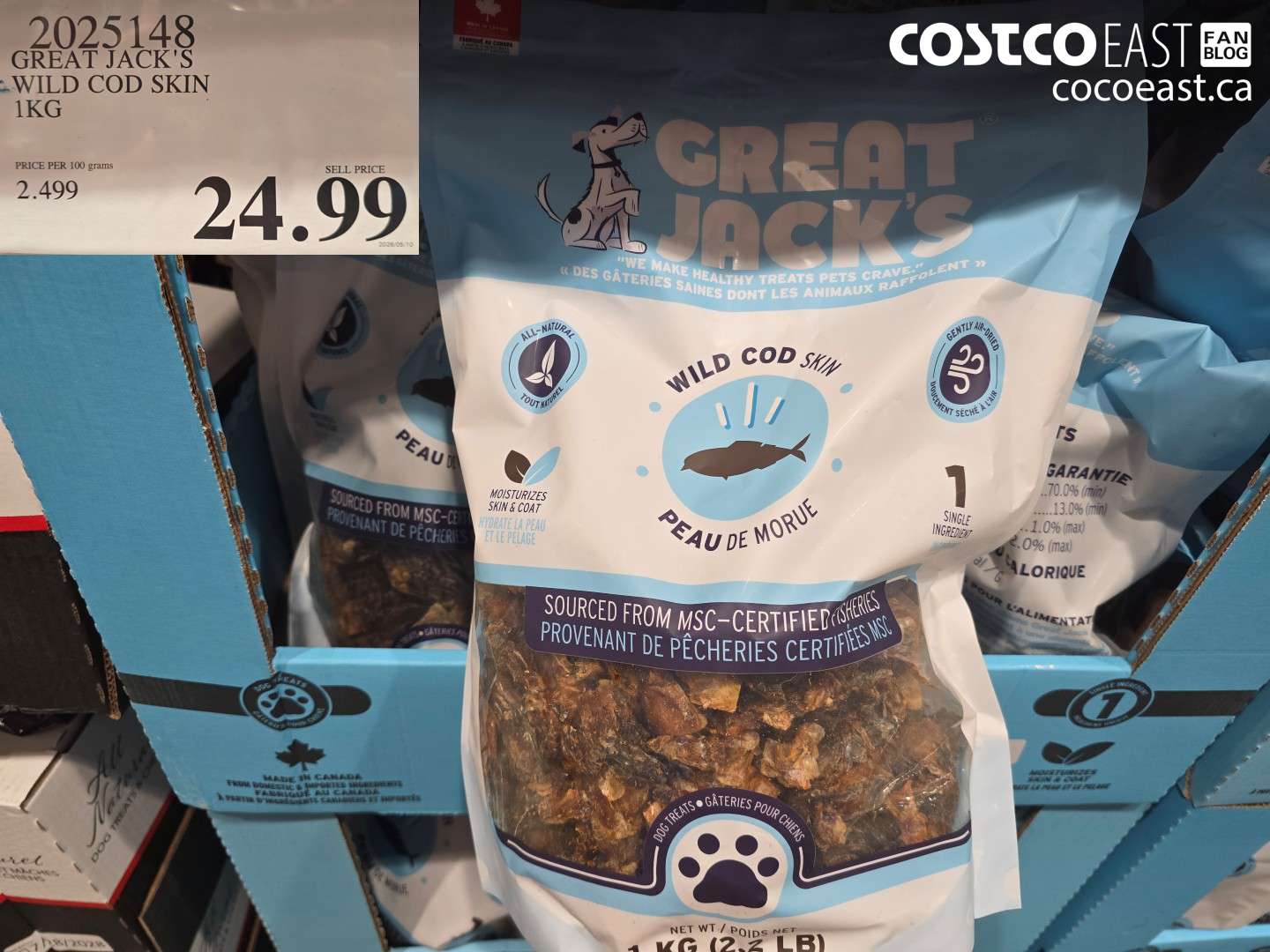 2025148 GREAT JACK'S WILD COD SKIN 1KG $24.99