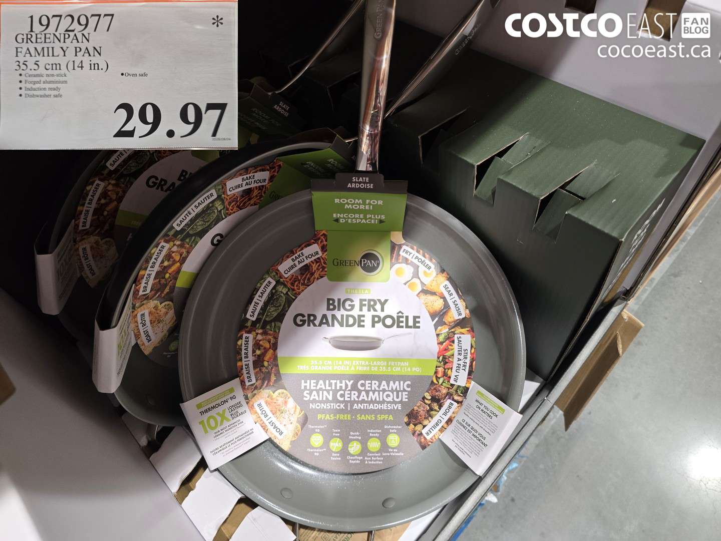 1972977 GREENPAN FAMILY PAN 35.5 CM (14 IN.) $29.97