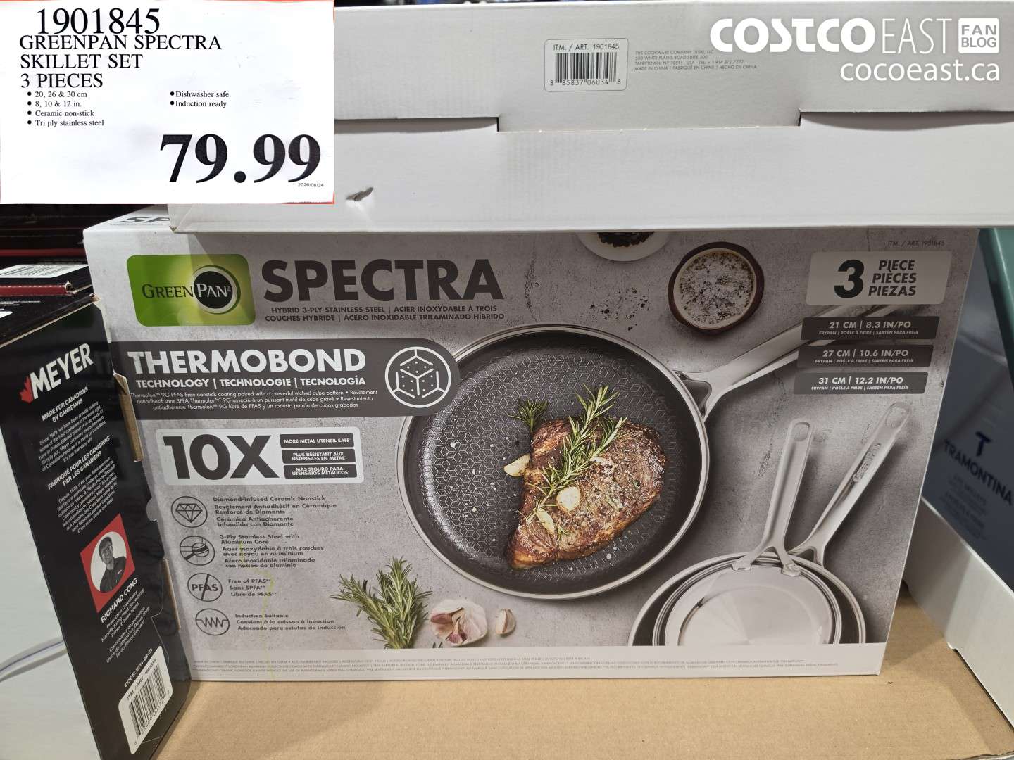 1901845 GREENPAN SPECTRA SKILLET SET 3 PIECES $79.99