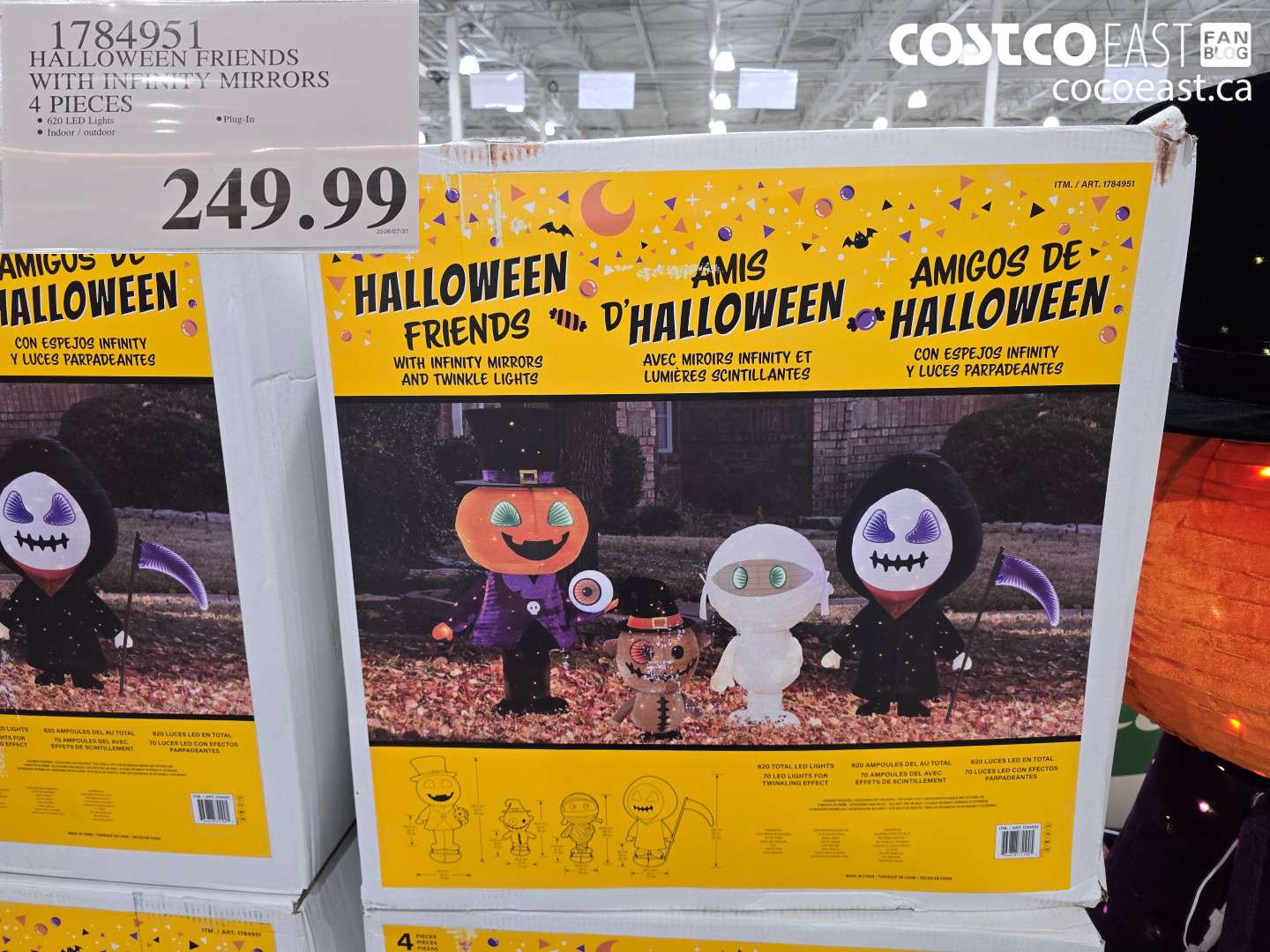 1784951 HALLOWEEN FRIENDS WITH INFINITY MIRRORS 4 PIECES $249.99