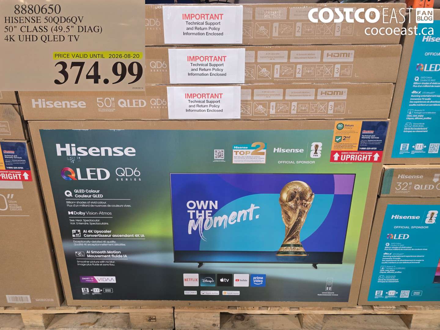 8880650 HISENSE 50QD6QV 50
