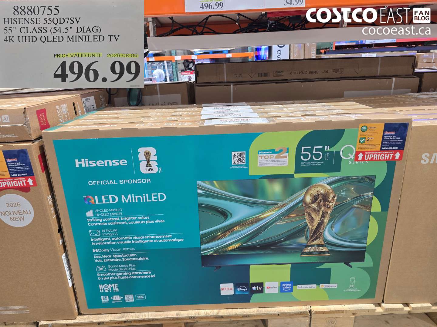 8880755 HISENSE 55QD7SV 55