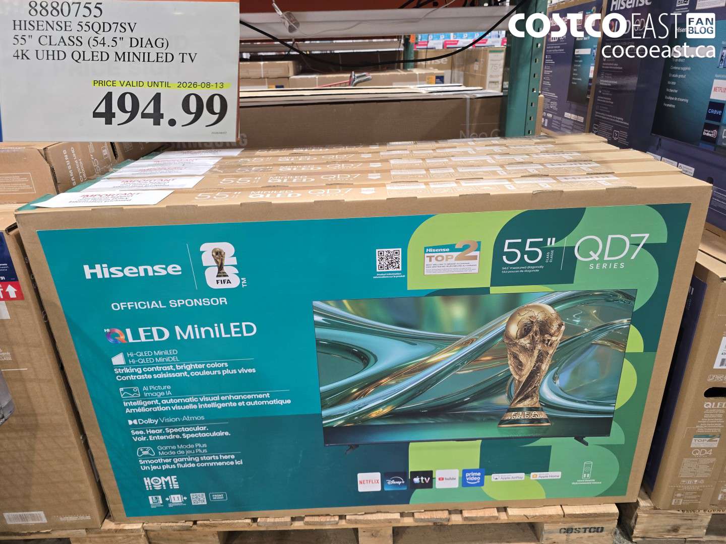 8880755 HISENSE 55QD7SV 55