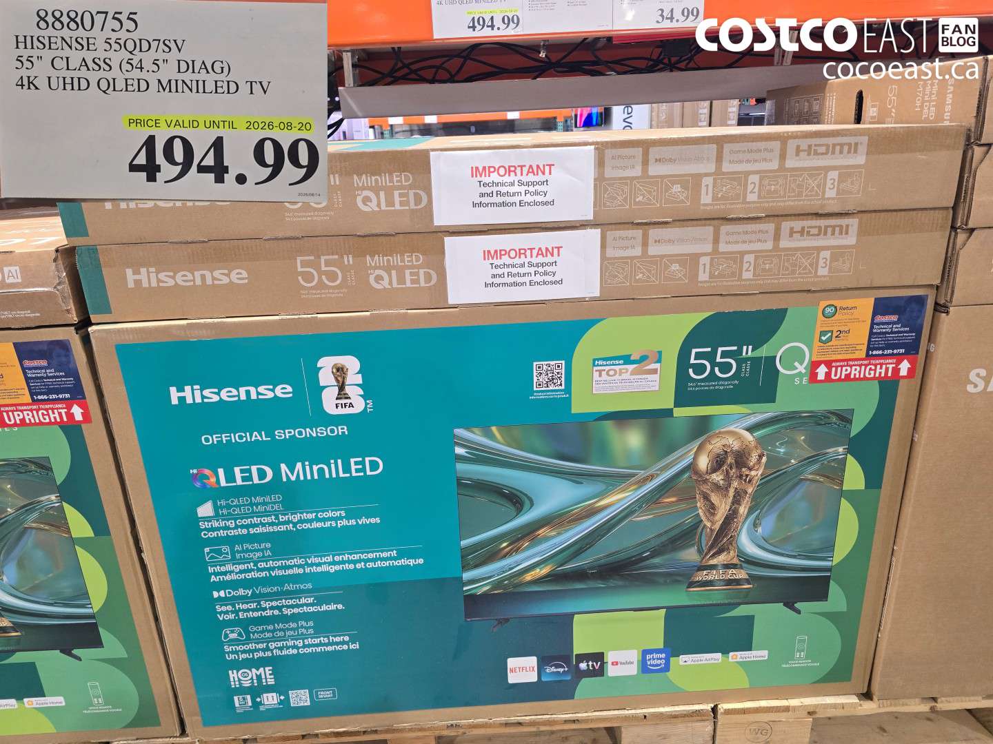 8880755 HISENSE 55QD7SV 55