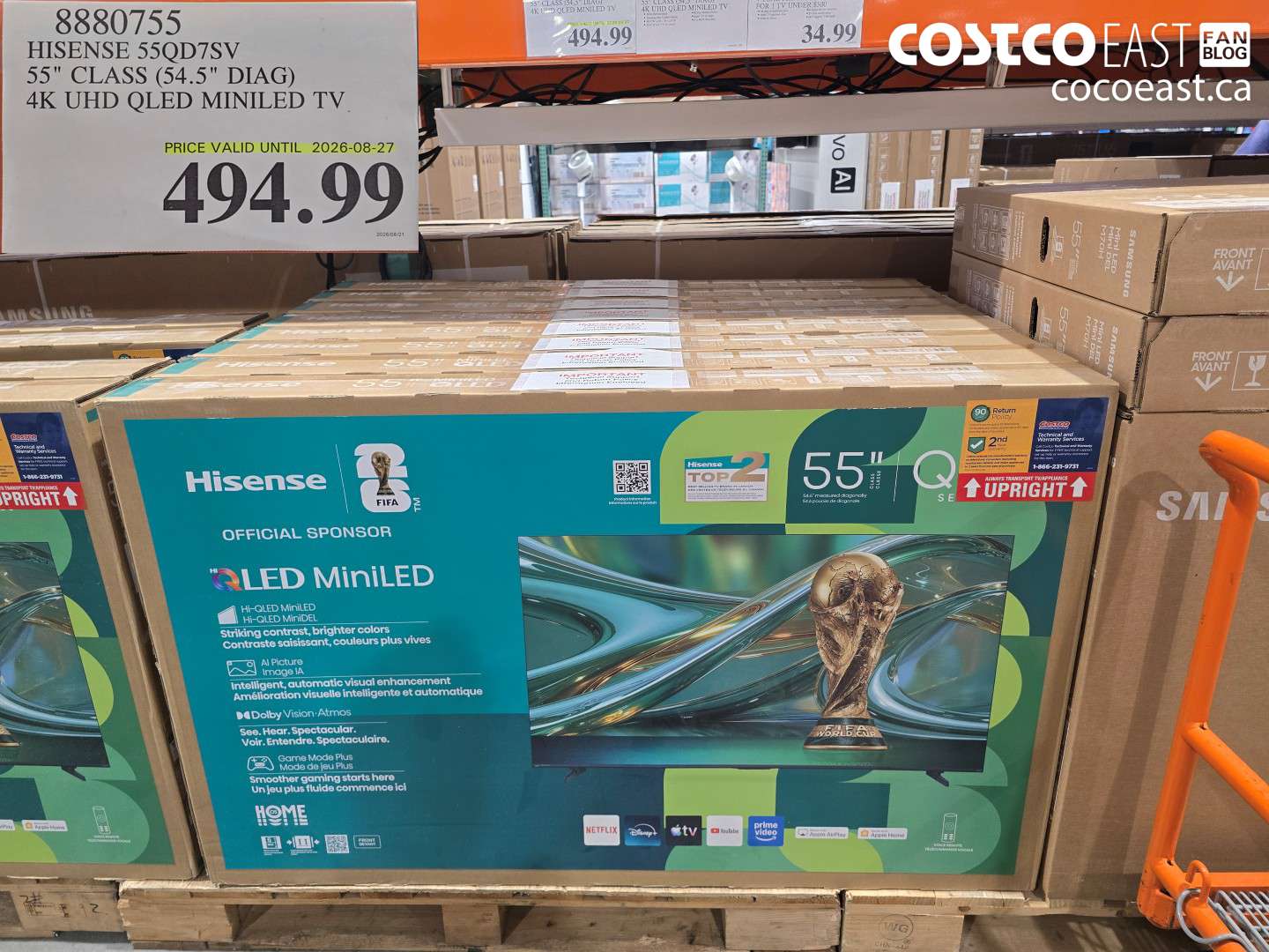 8880755 HISENSE 55QD7SV 55