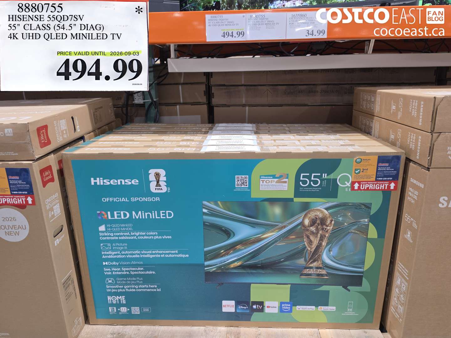 8880755 HISENSE 55QD7SV 55