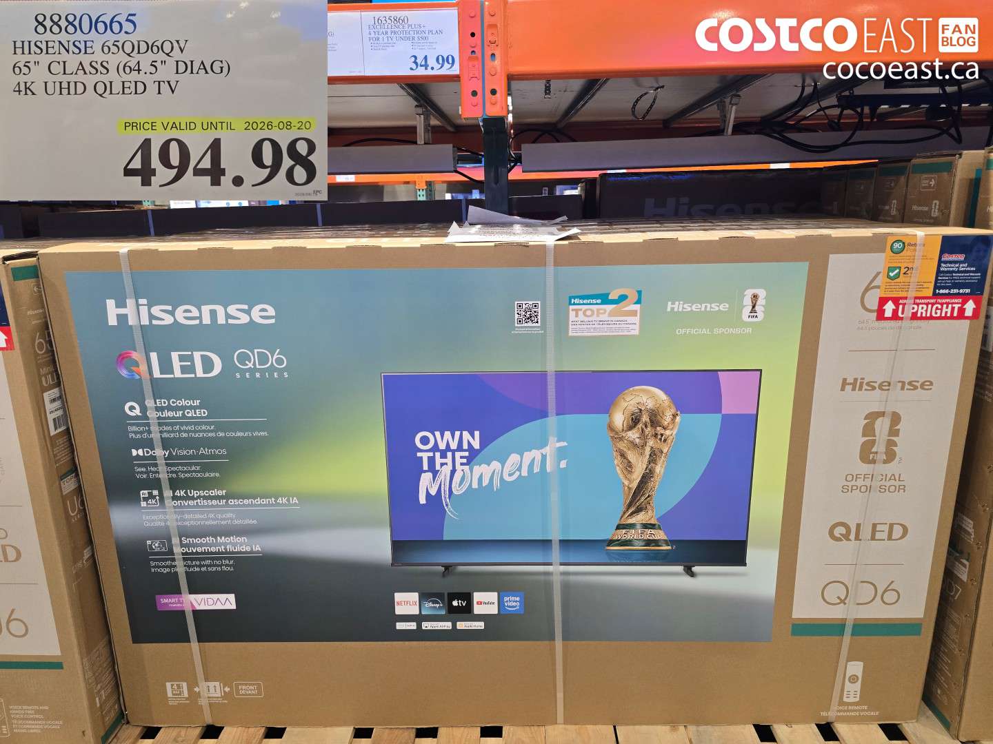 8880665 HISENSE 65QD6QV 65