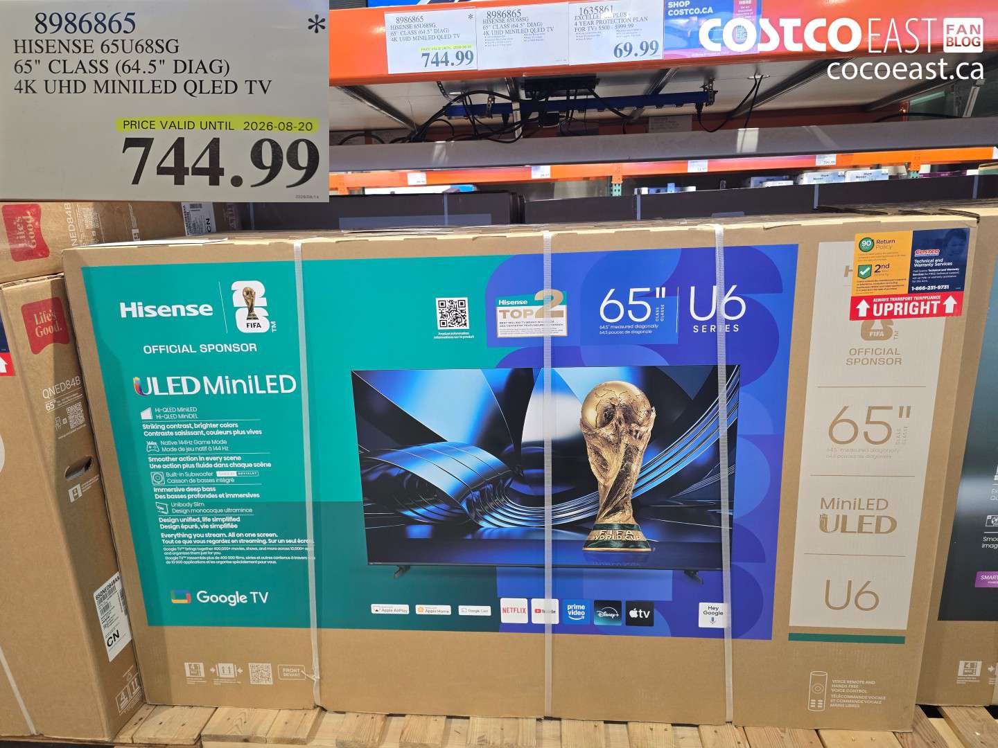 8986865 HISENSE 65U68SG 65