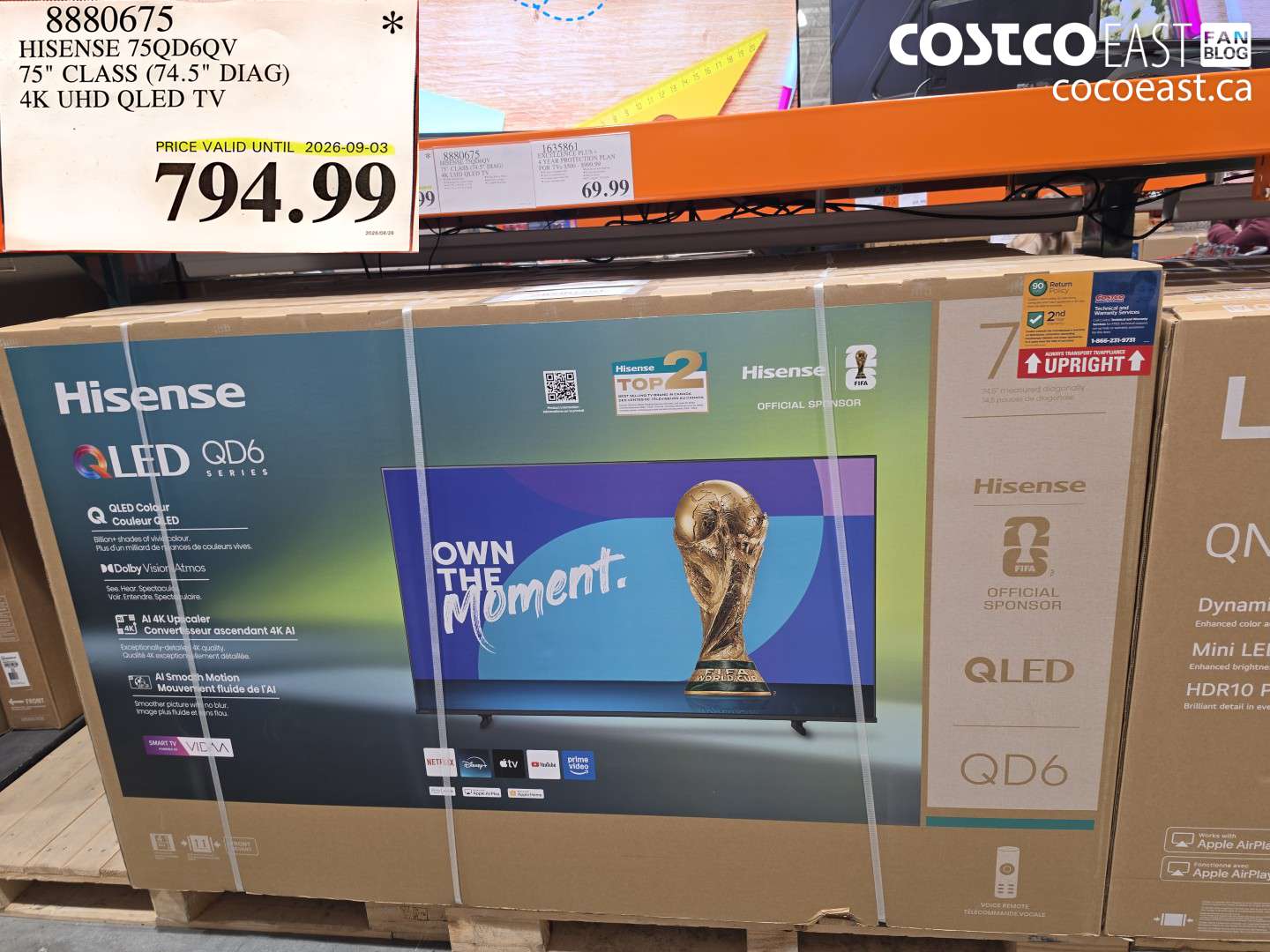 8880675 HISENSE 75QD6QV 75