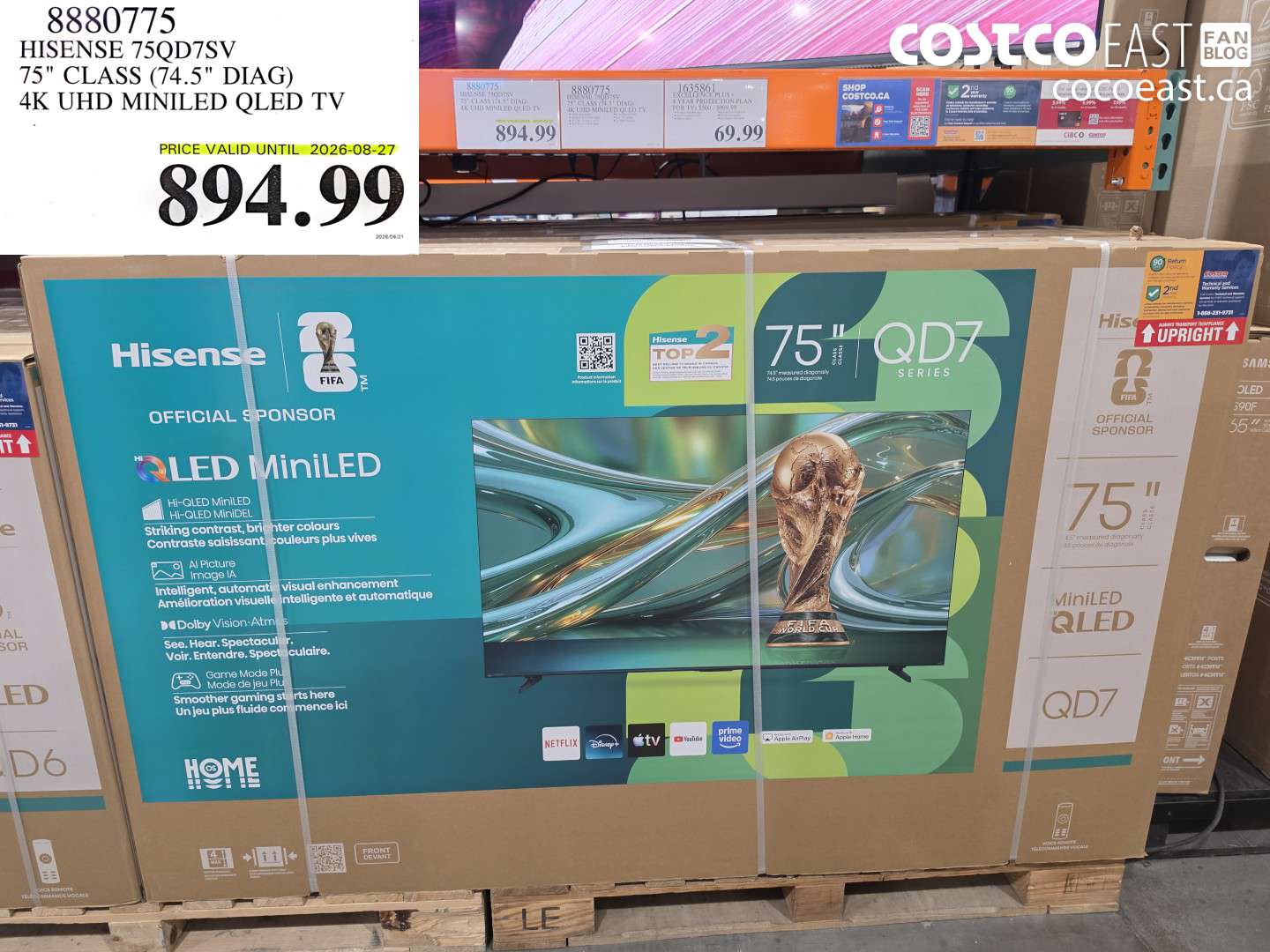 8880775 HISENSE 75QD7SV 75