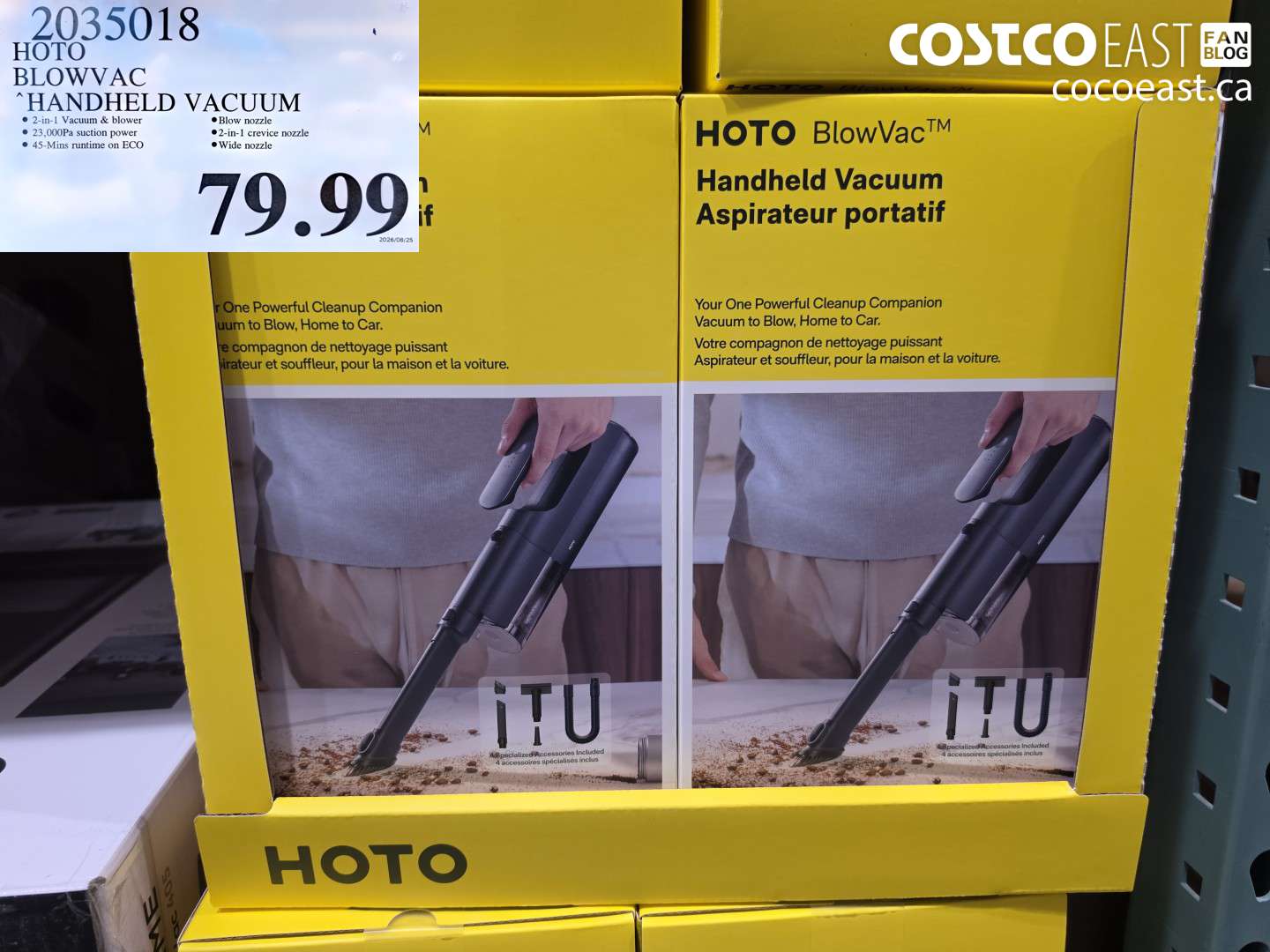 2035018 HOTO BLOWVAC HANDHELD VACUUM $79.99