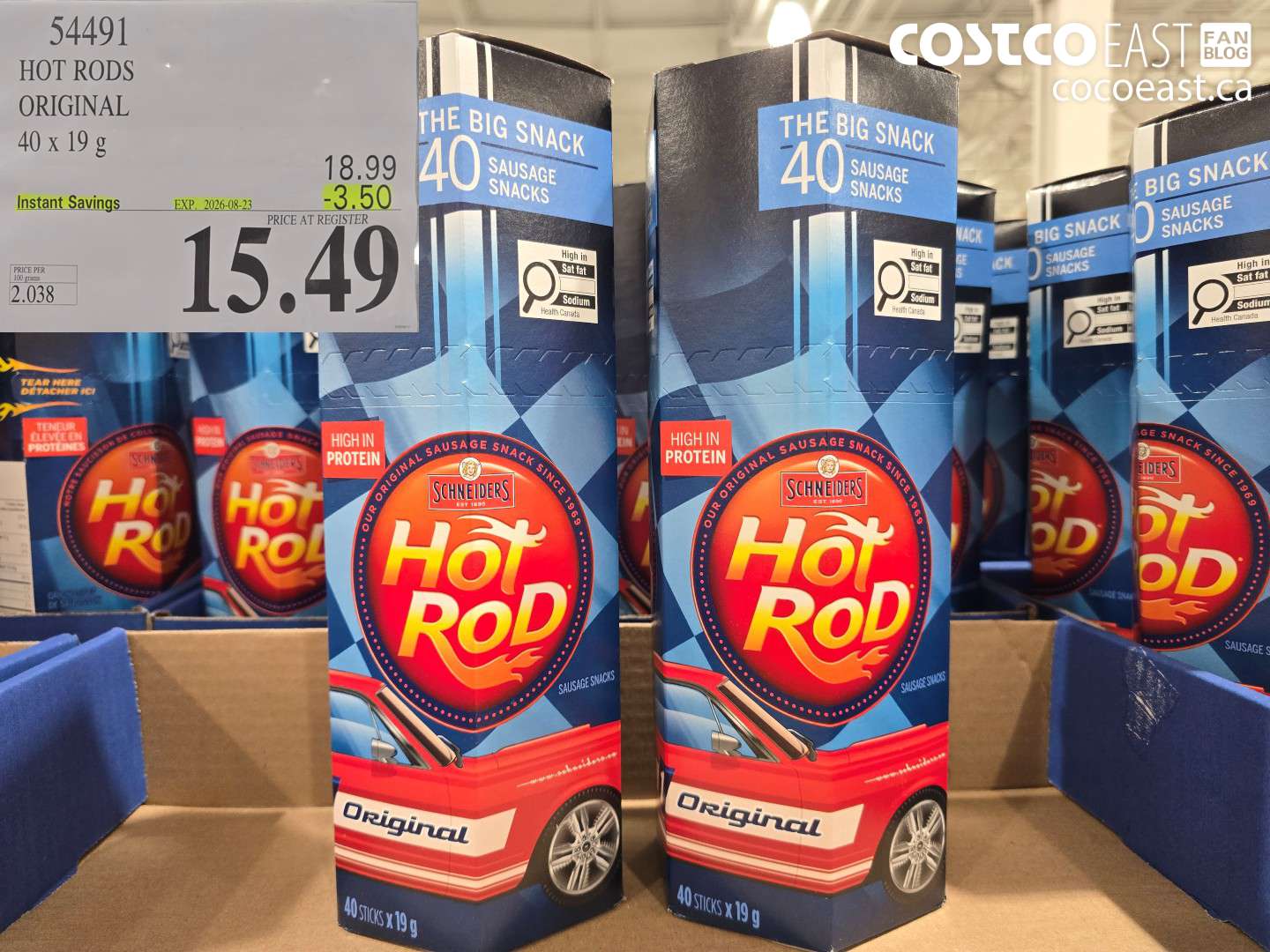 54491 HOT RODS ORIGINAL 40 X 19 G ($3.50 INSTANT SAVINGS EXPIRES ON 2026-08-23) $15.49