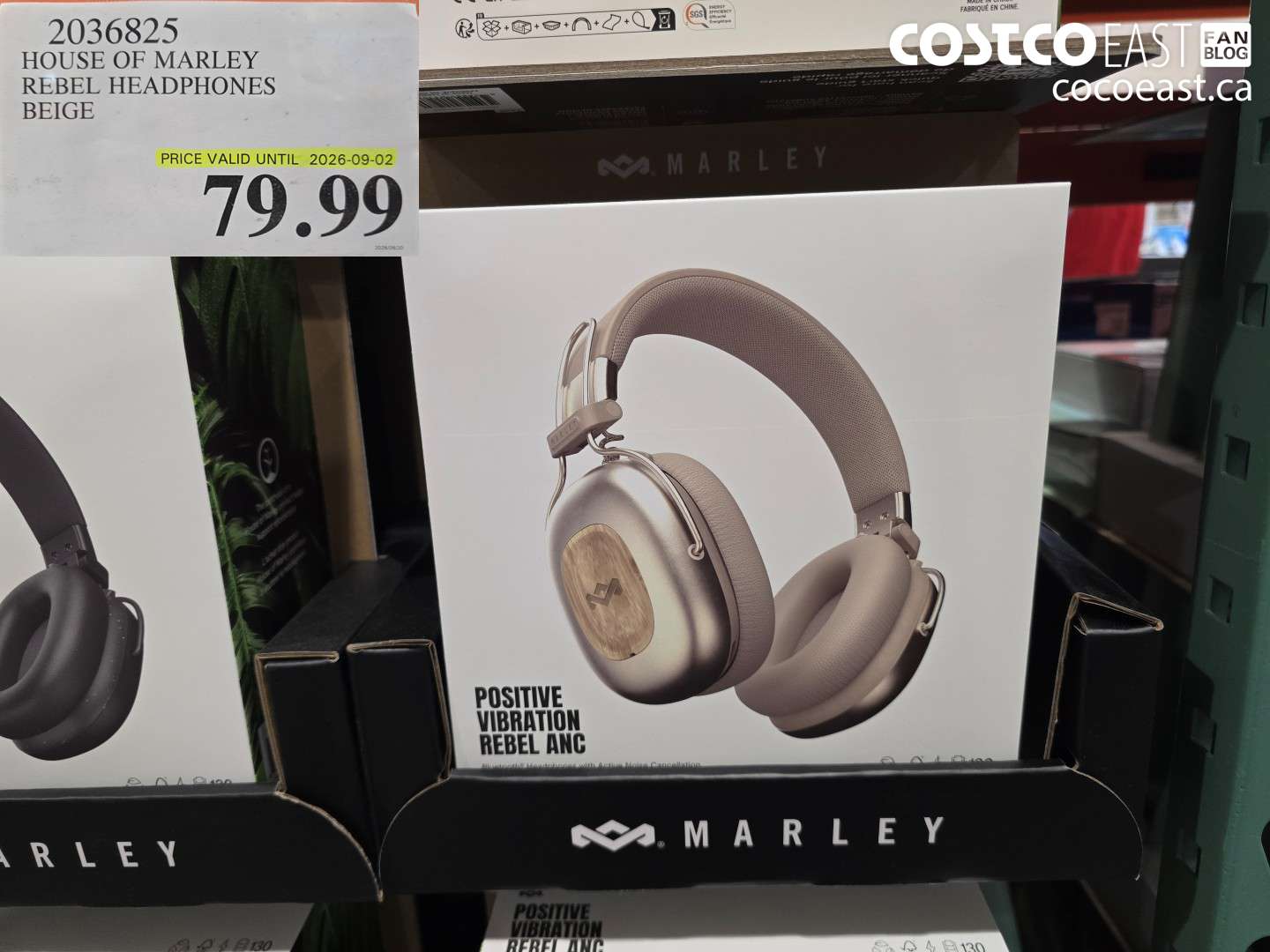 2036825 HOUSE OF MARLEY REBEL HEADPHONES BEIGE $79.99