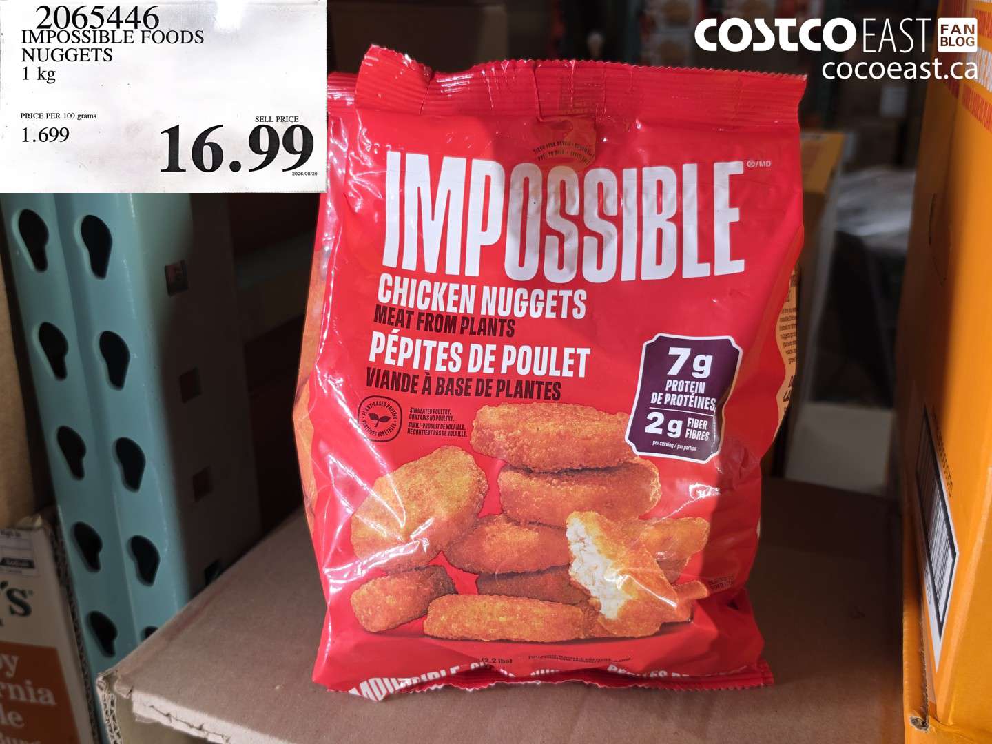 2065446 IMPOSSIBLE FOODS NUGGETS 1 KG $16.99