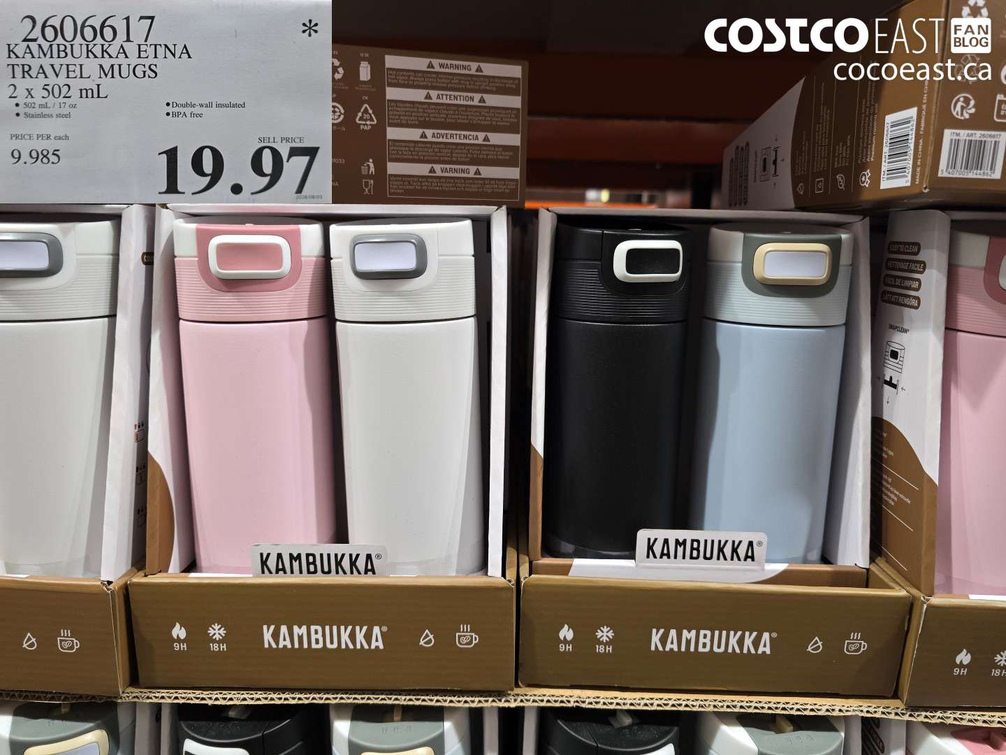 2606617 KAMBUKKA ETNA TRAVEL MUGS 2 X 502 ML $19.97