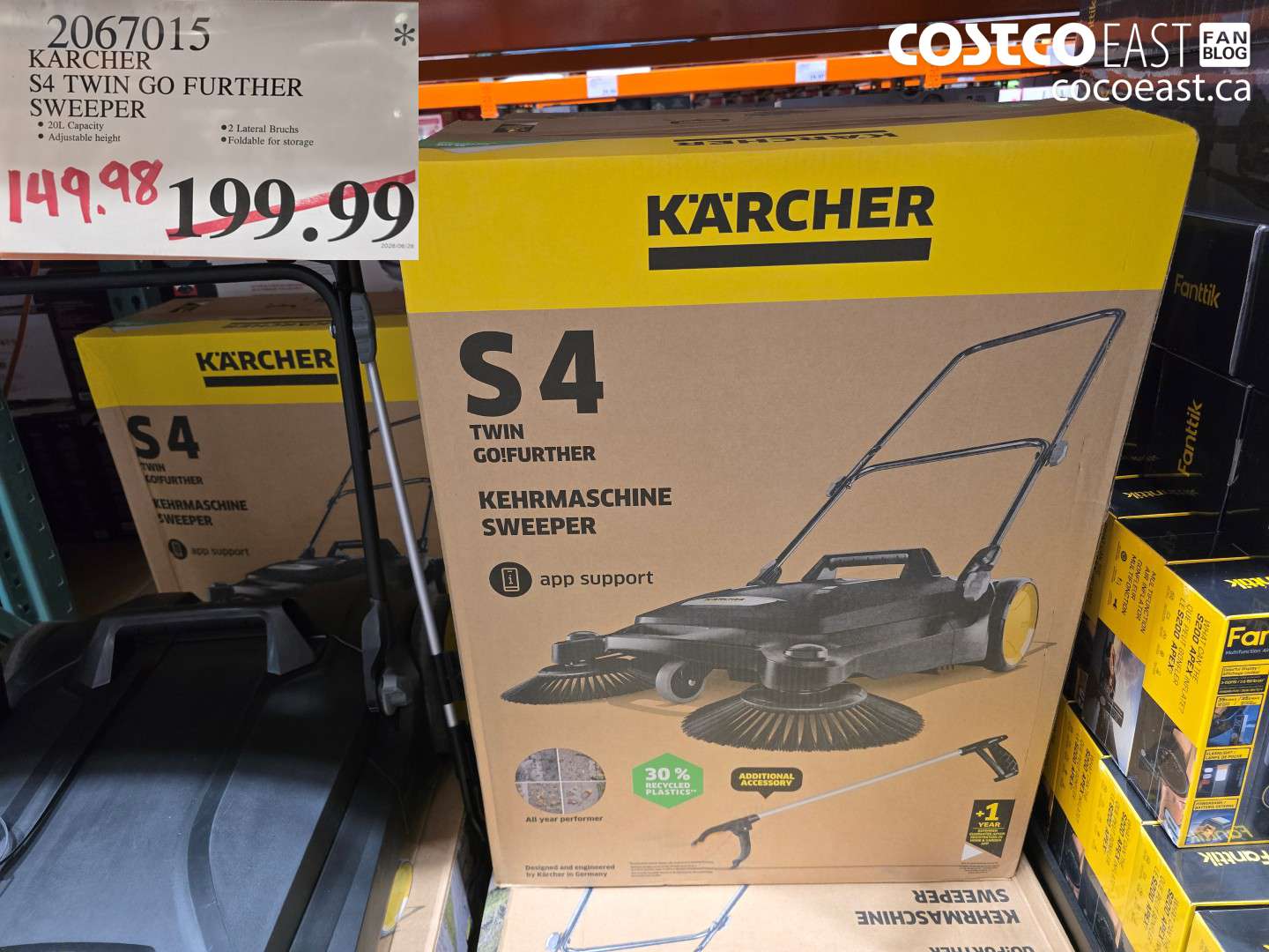 2067015 KARCHER S4 TWIN GO FURTHER SWEEPER $149.98