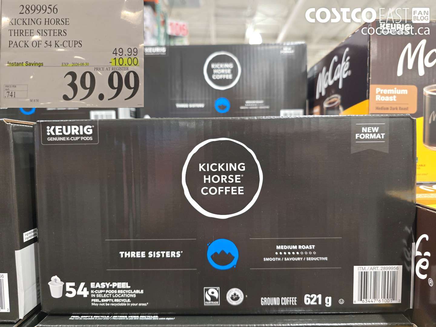 2899956 KICKING HORSE THREE SISTERS PACK OF 54 K-CUPS ($10.00 INSTANT SAVINGS EXPIRES ON 2026-08-30) $39.99