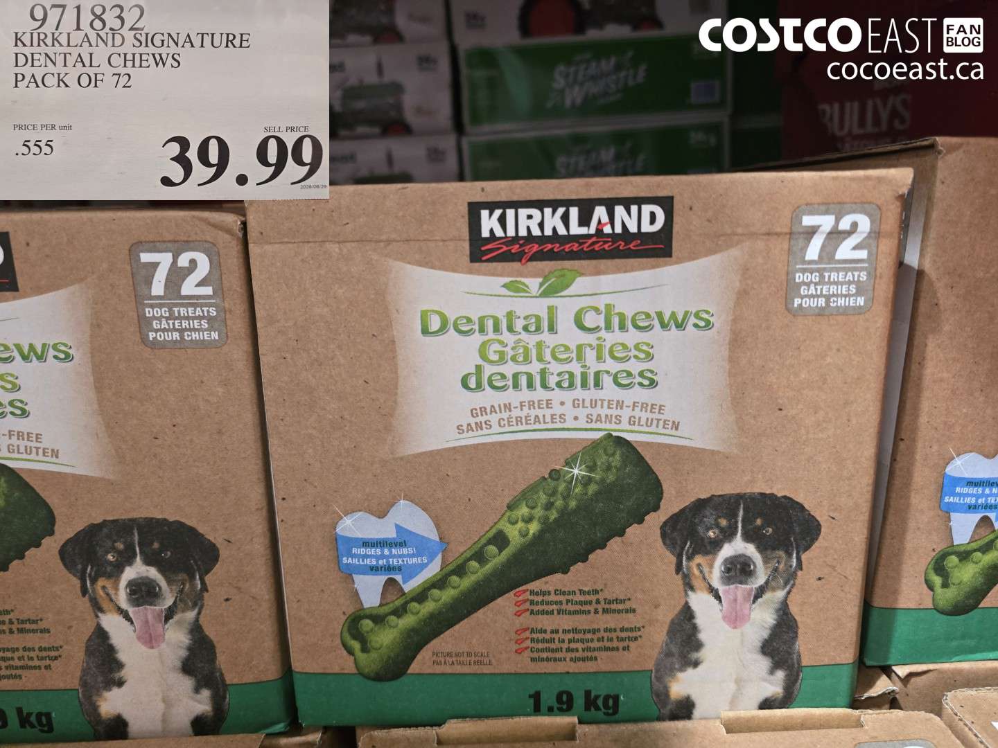 971832 KIRKLAND SIGNATURE DENTAL CHEWS PACK OF 72 $39.99