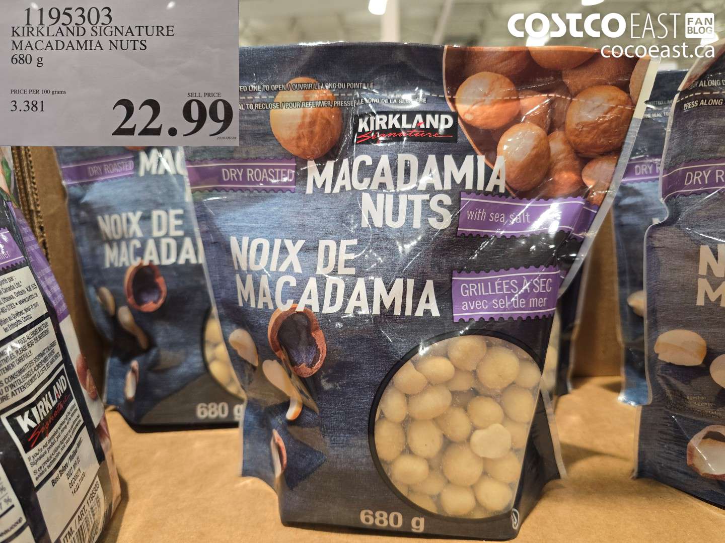 1195303 KIRKLAND SIGNATURE MACADAMIA NUTS 680 G $22.99