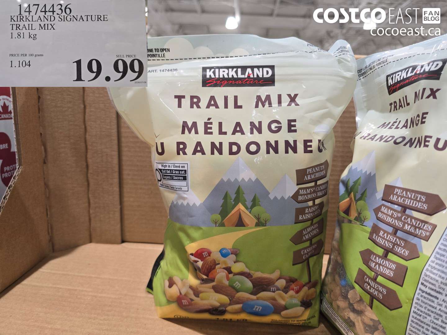 1474436 KIRKLAND SIGNATURE TRAIL MIX 1.81 KG $19.99
