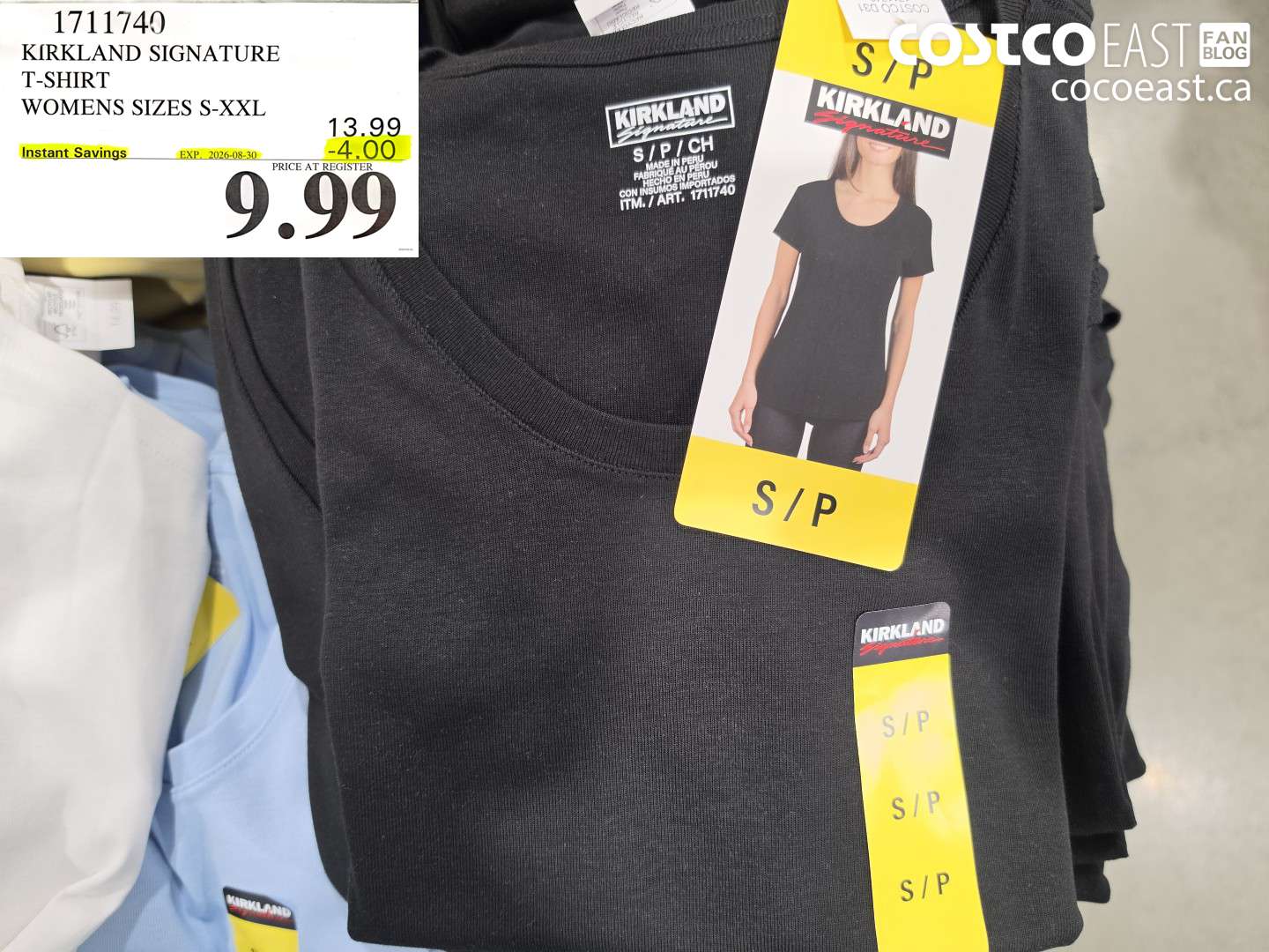 1711740 KIRKLAND SIGNATURE T-SHIRT WOMENS SIZES S-XXL ($4.00 INSTANT SAVINGS EXPIRES ON 2026-08-30) $9.99