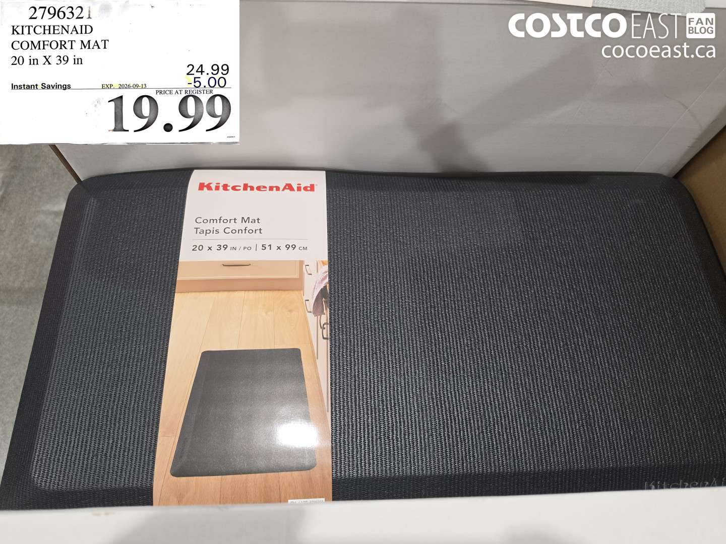 2796321 KITCHENAID COMFORT MAT 20 IN X 39 IN ($5.00 INSTANT SAVINGS EXPIRES ON 2026-09-13) $19.99