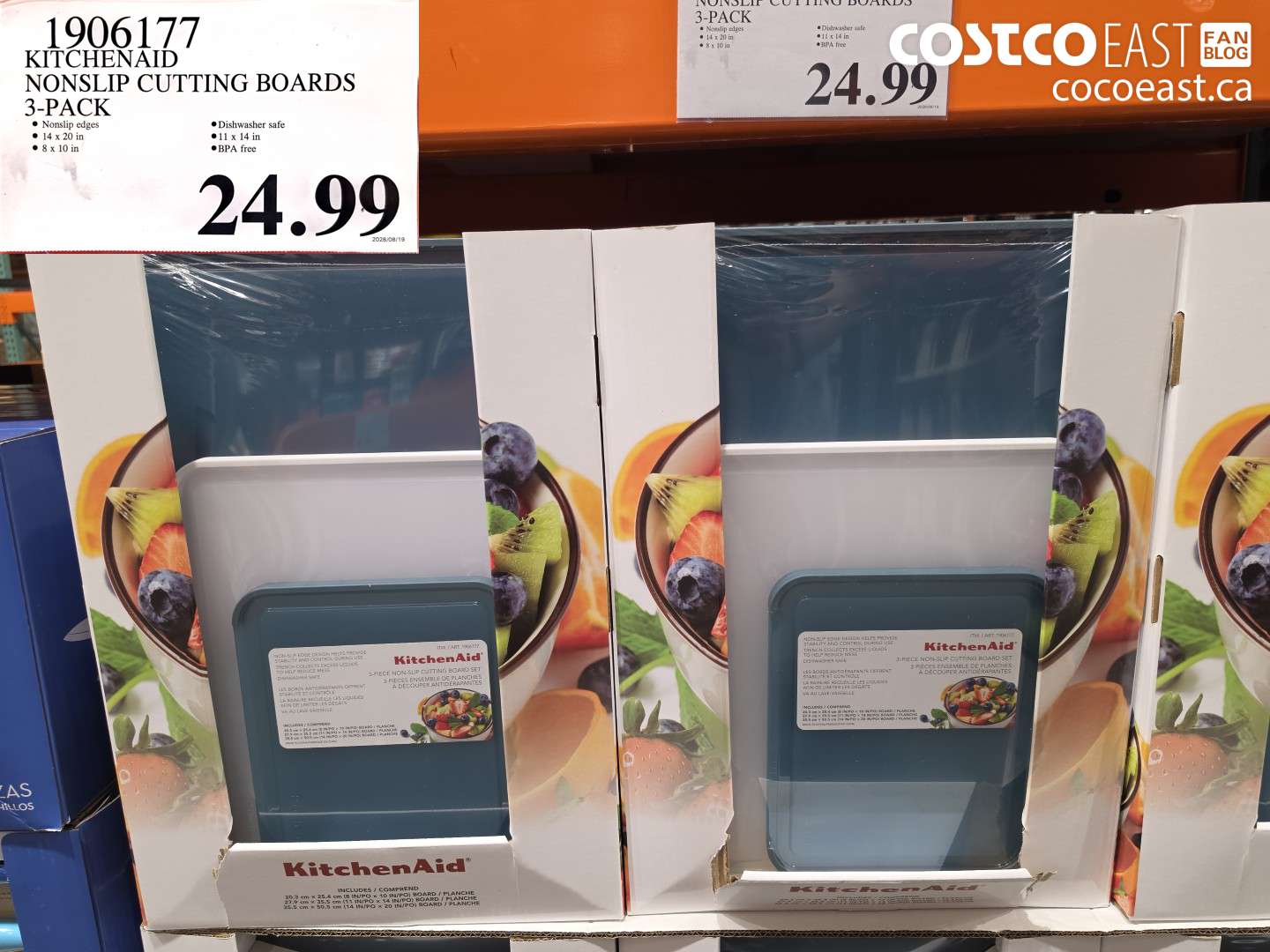 1906177 KITCHENAID NONSLIP CUTTING BOARDS 3-PACK $24.99