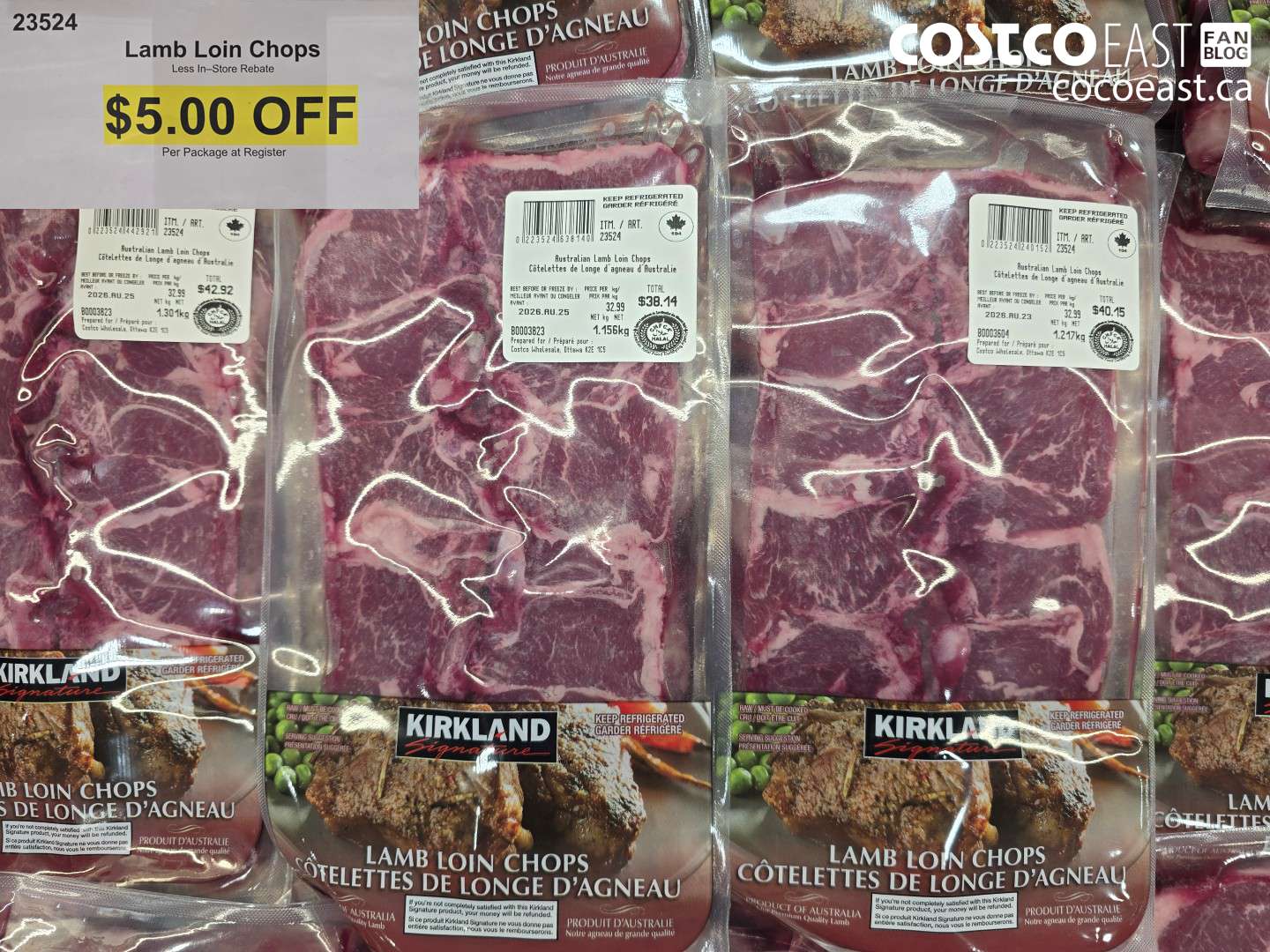 23524 LAMB LOIN CHOPS ($5.00 INSTANT SAVINGS)