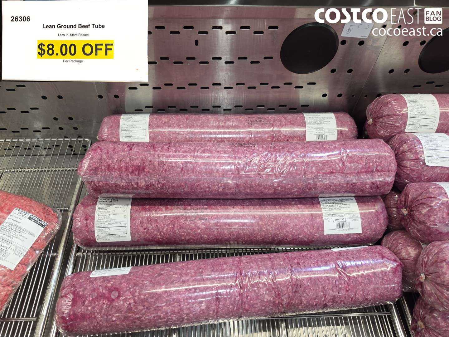 26306 LEAN GROUND BEEF TUBE ($8.00 INSTANT SAVINGS)