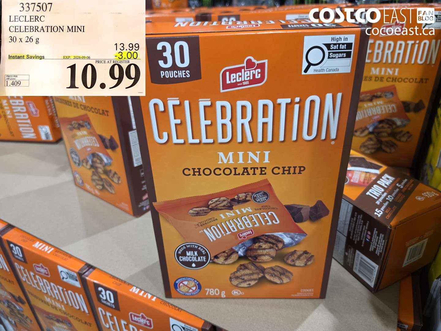 337507 LECLERC CELEBRATION MINI 30 X 26 G ($3.00 INSTANT SAVINGS EXPIRES ON 2026-09-06) $10.99