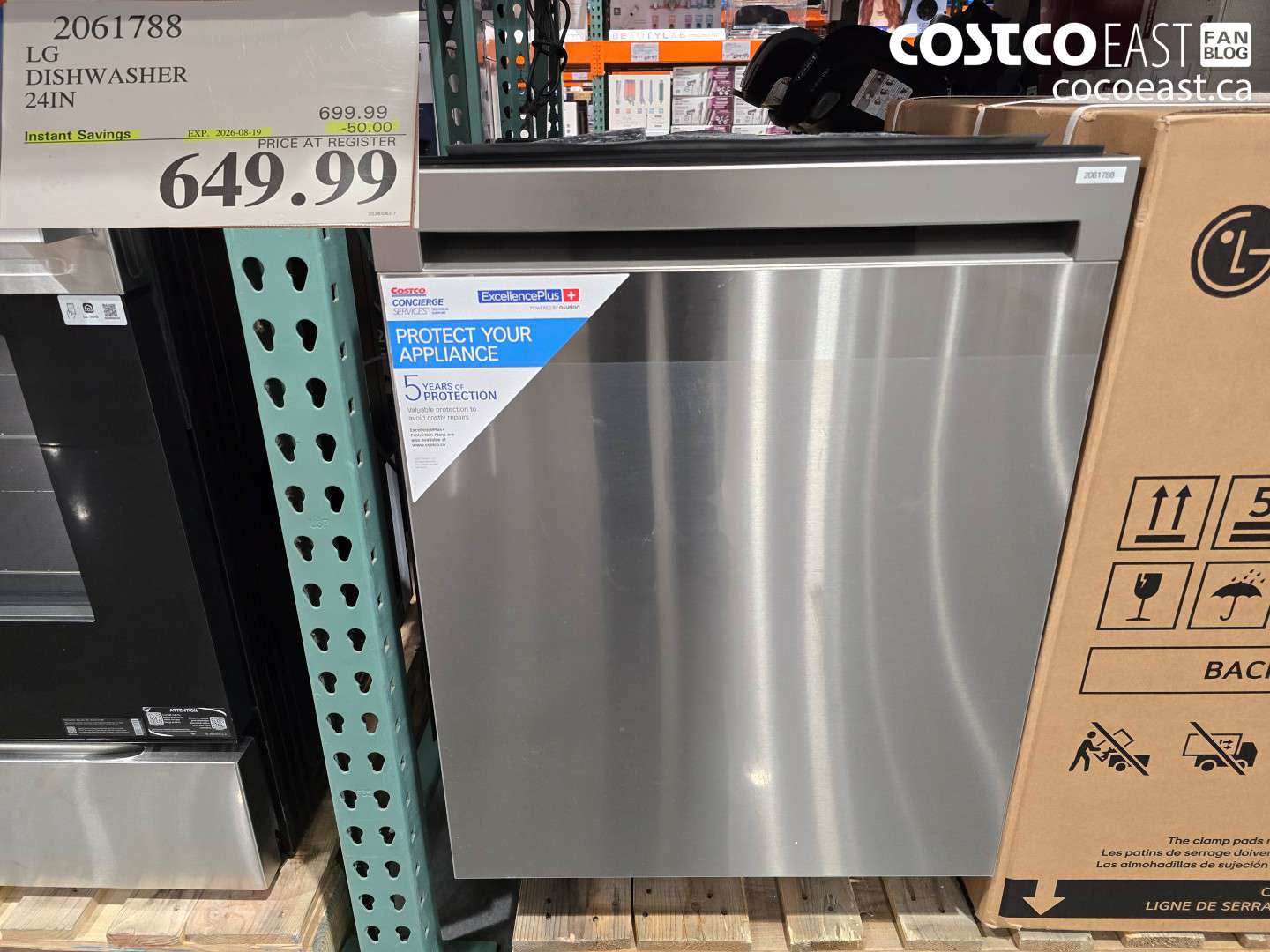 2061788 LG DISHWASHER 24IN ($50.00 INSTANT SAVINGS EXPIRES ON 2026-08-19) $649.99