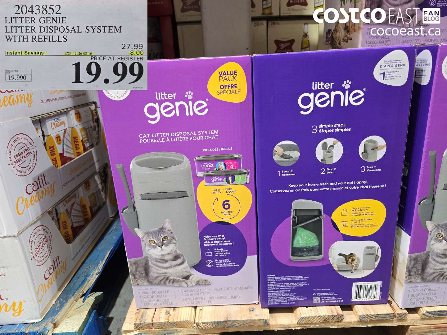 2043852 LITTER GENIE LITTER DISPOSAL SYSTEM WITH REFILLS ($8.00 INSTANT SAVINGS EXPIRES ON 2026-08-16) $19.99